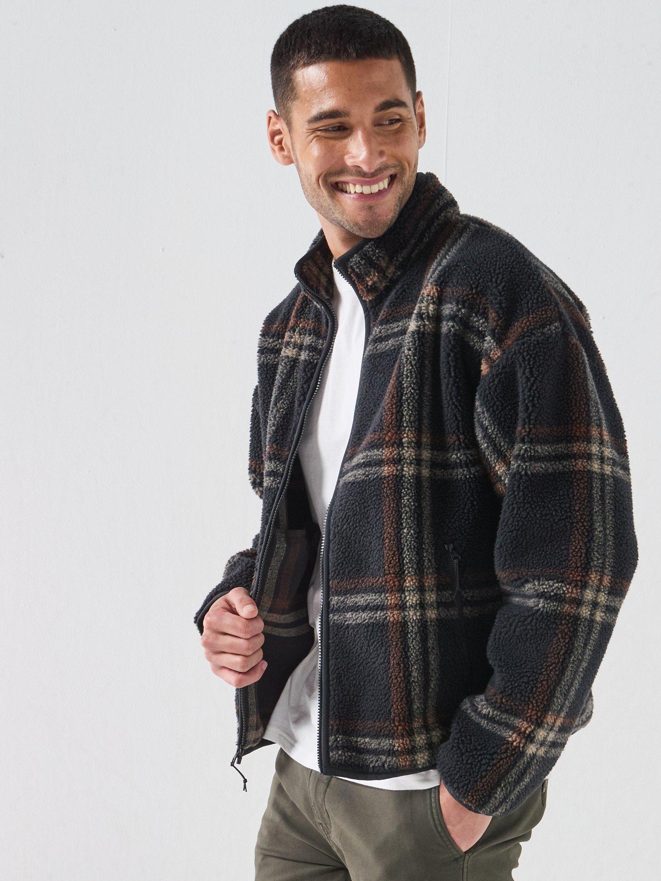 Image 4 of 6 of Levi's Men's Nolan Sherpa Full Zip Fleece Jacket - Multi