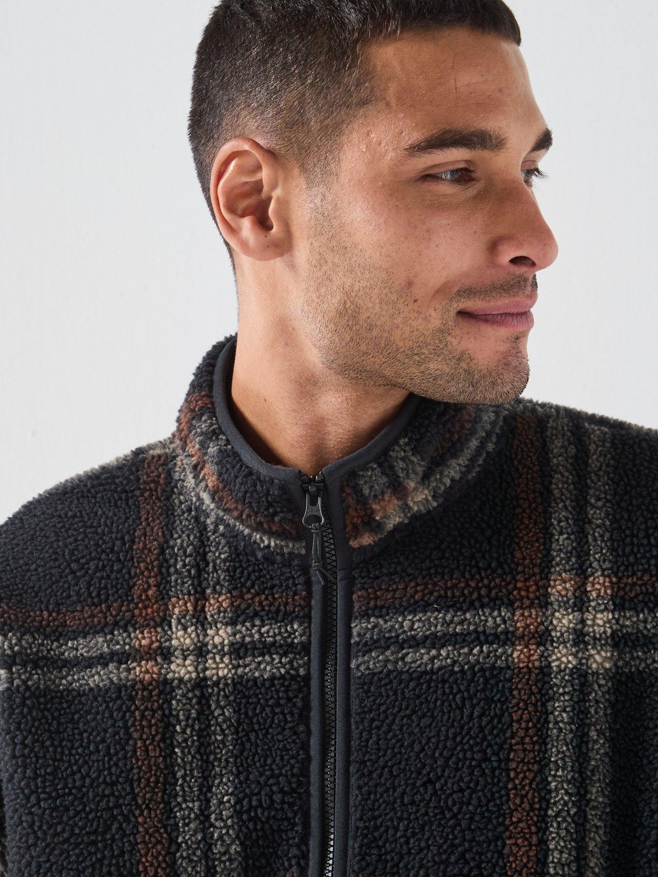 Image 5 of 6 of Levi's Men's Nolan Sherpa Full Zip Fleece Jacket - Multi