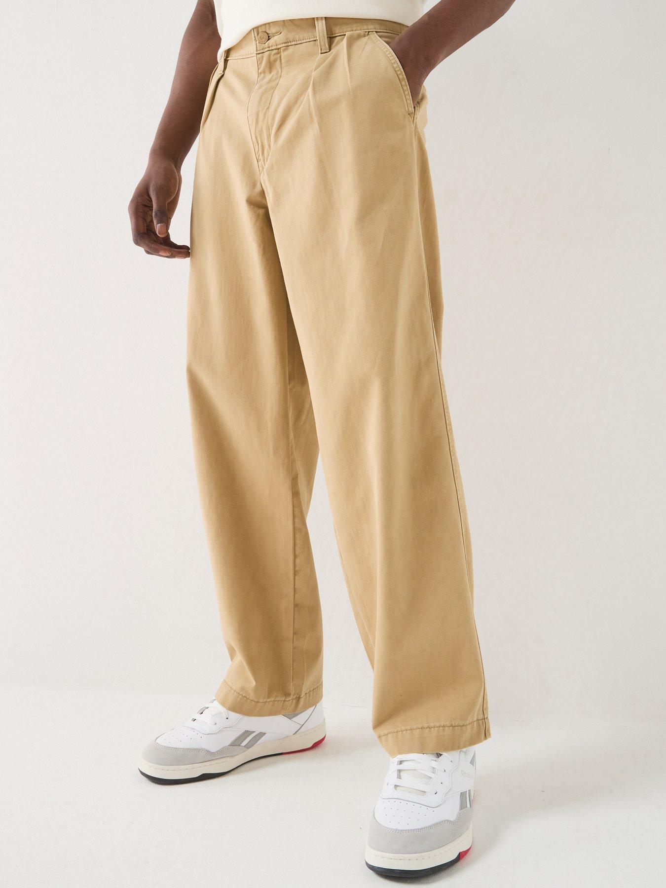 Levi's Xx Chino Baggy Fit Pleated Chino Trousers - Harvest Gold Twill