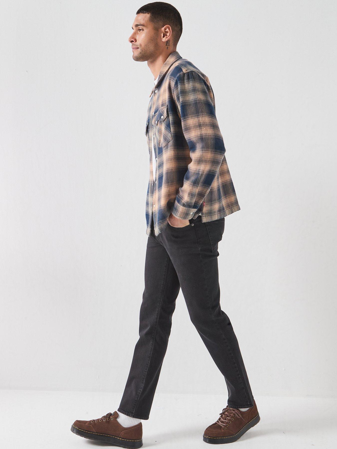 Image 4 of 6 of Levi's Men's Boxy Western Flannel Overshirt - Multi