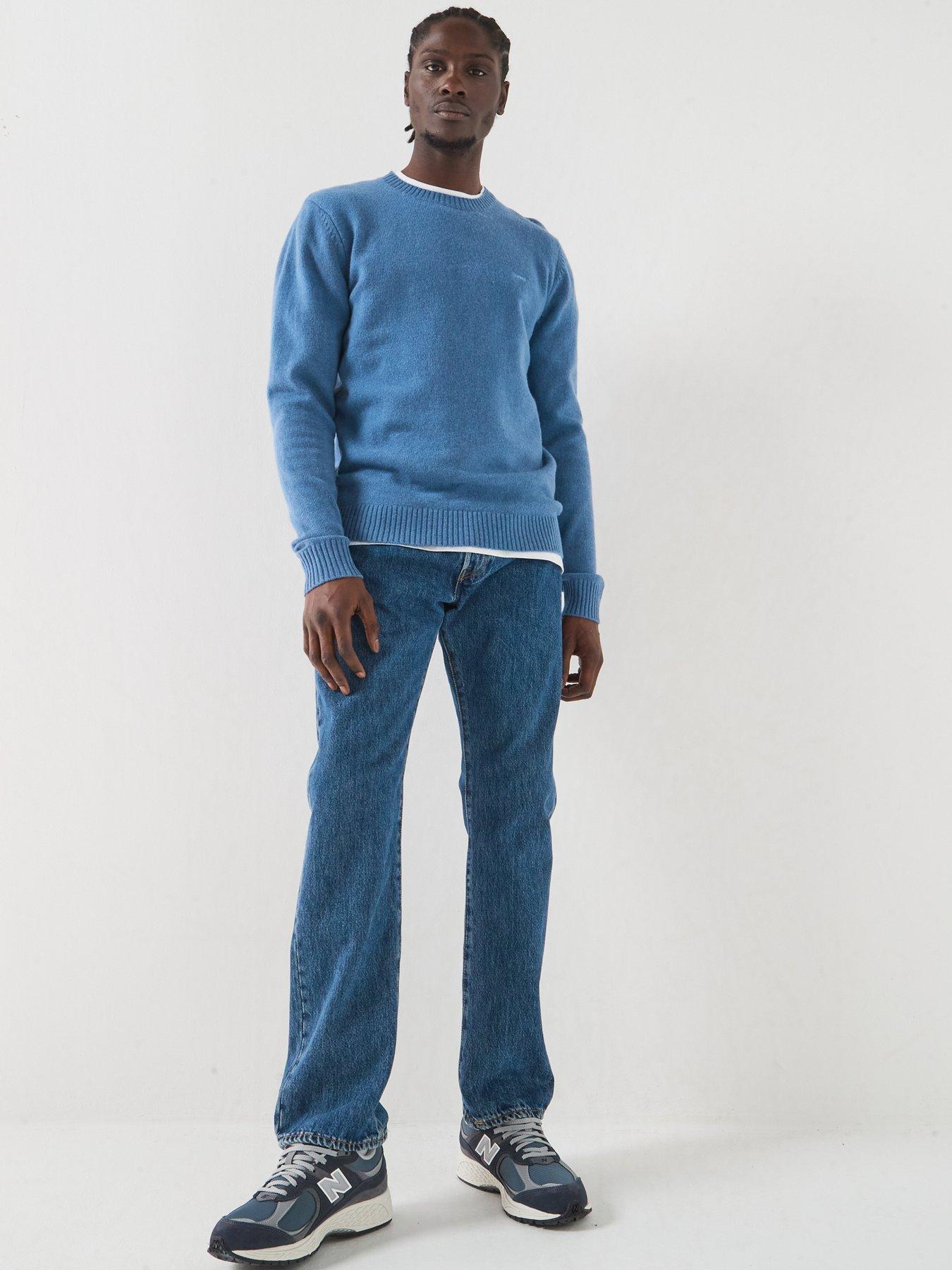 Image 3 of 5 of Levi's Original Housemark Knitted Jumper - Light Blue