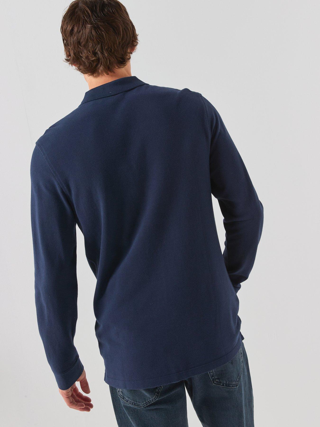 Image 2 of 5 of Levi's Long Sleeve Housemark Polo Shirt - Navy