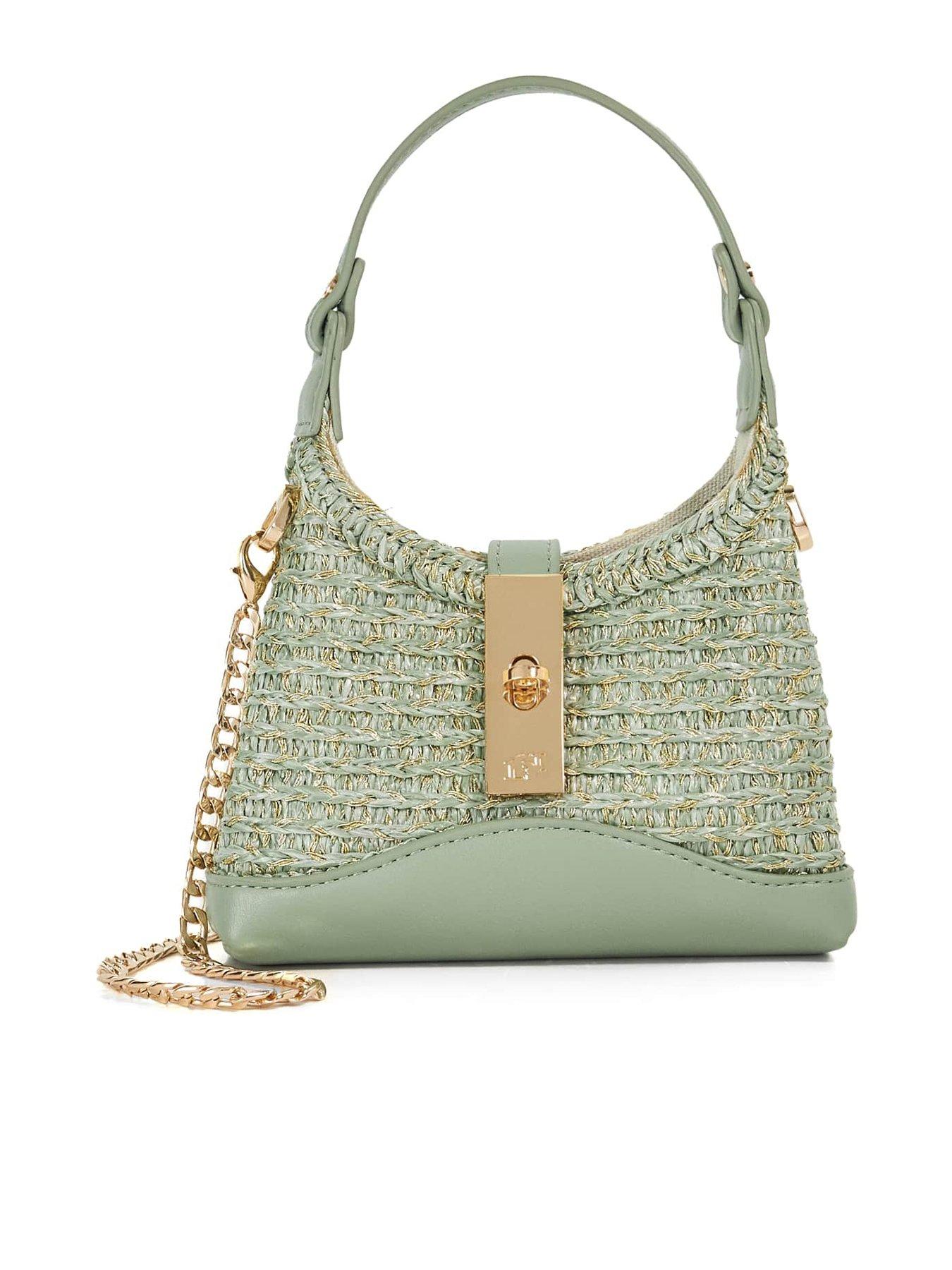 Dune London Supportive Access Shoulder Bag - Green