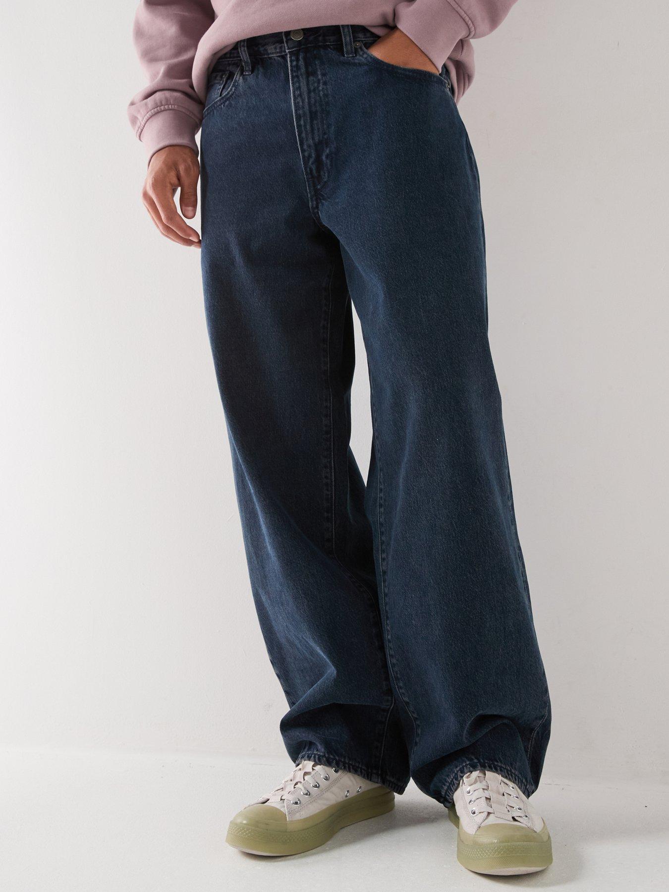 Levi's 578 Baggy Loose Fit Jeans, Dark Blue, Size 32, Inside Leg Regular, Men