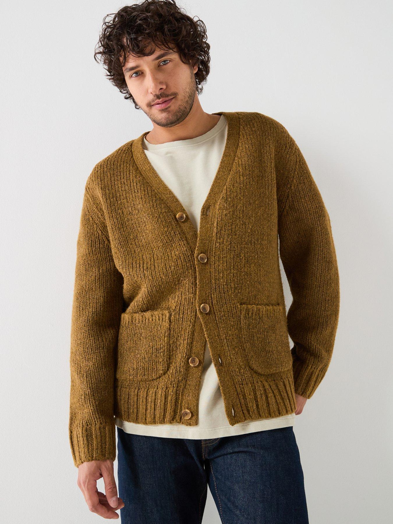 Image 1 of 6 of Levi's Levi's Mammoth Knitted Cardigan - Brown
