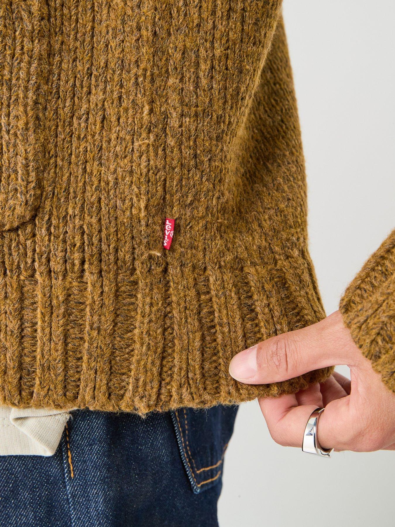 Image 6 of 6 of Levi's Levi's Mammoth Knitted Cardigan - Brown