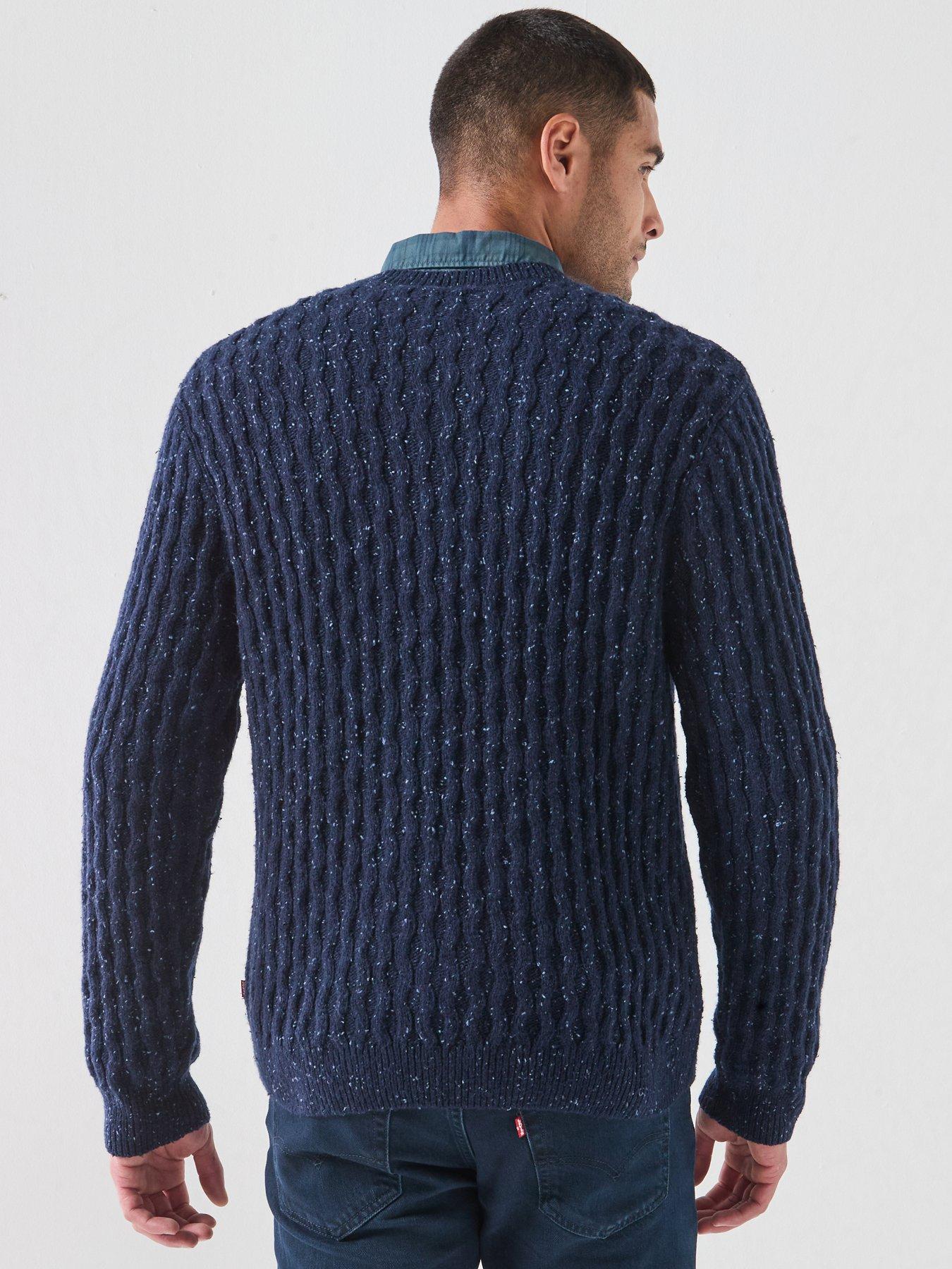 Image 2 of 6 of Levi's Presidio Knitted Crew Neck Jumper - Navy