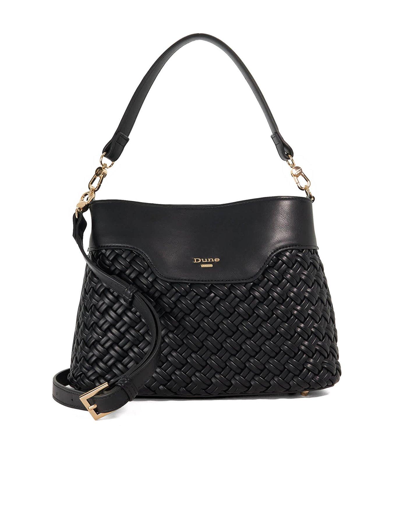 Dune London Woven Top Handle Bag - Black