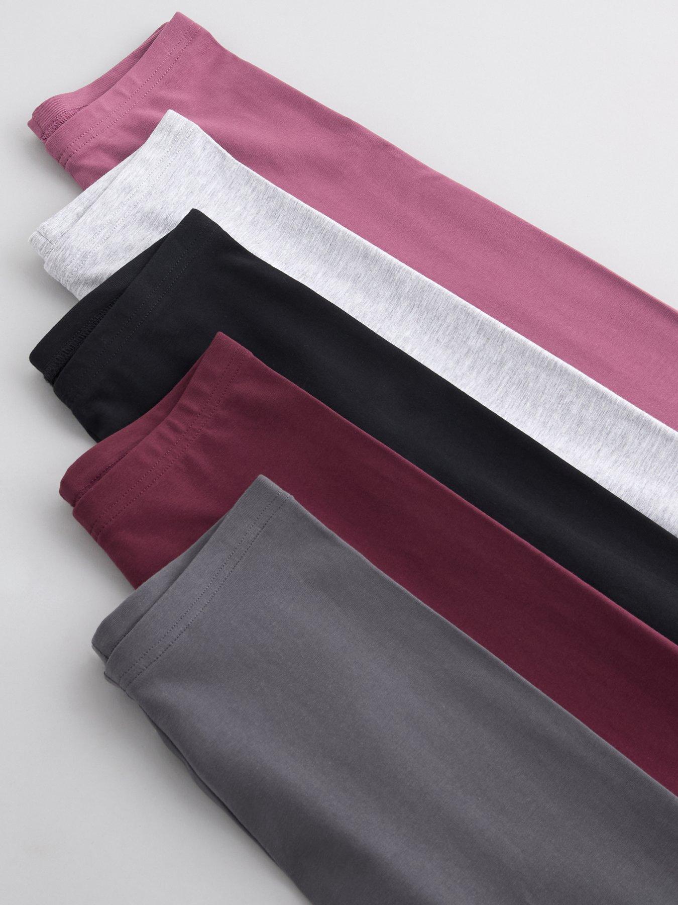 Image 5 of 5 of The Very Collection Girls 5 Pack Basic Leggings