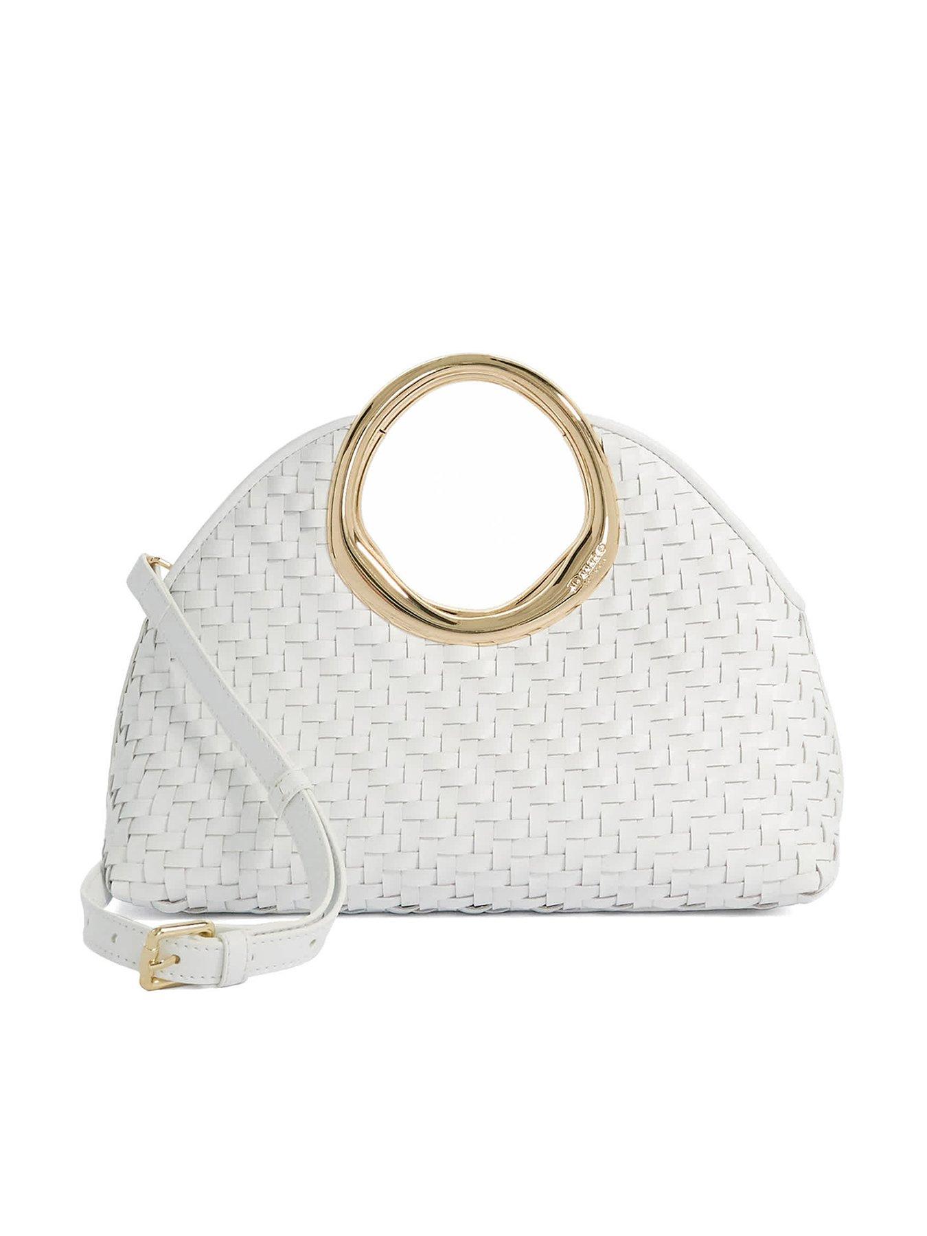Dune London Woven Grab Bag - White