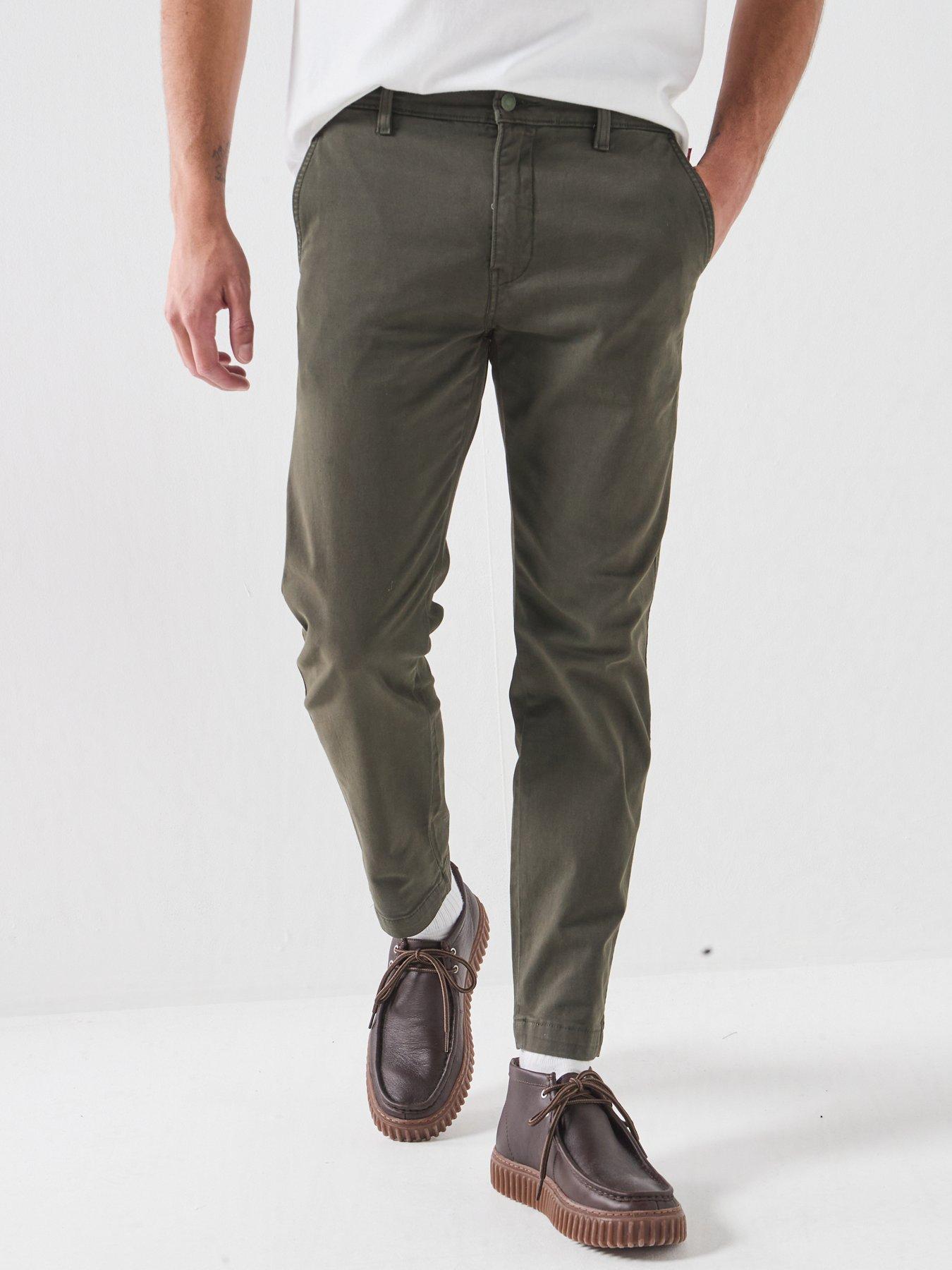 Levi's Standard Tapered Fit Chino Trousers, Dark Green, Size 36, Inside Leg Regular, Men - Image 2