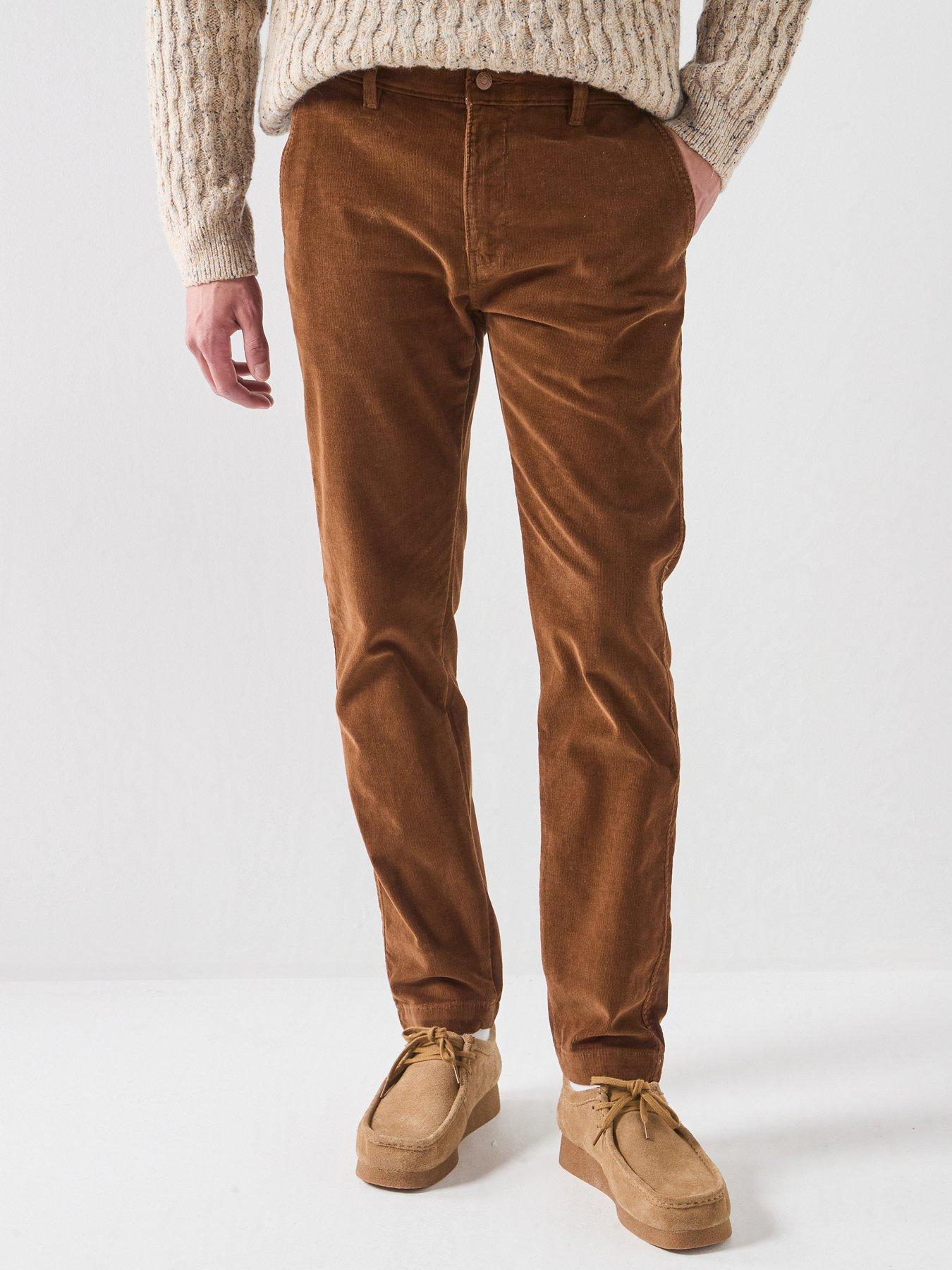 Levi's Men's XX Chino Standard Taper Corduroy Trousers, Brown, Size 34, Men