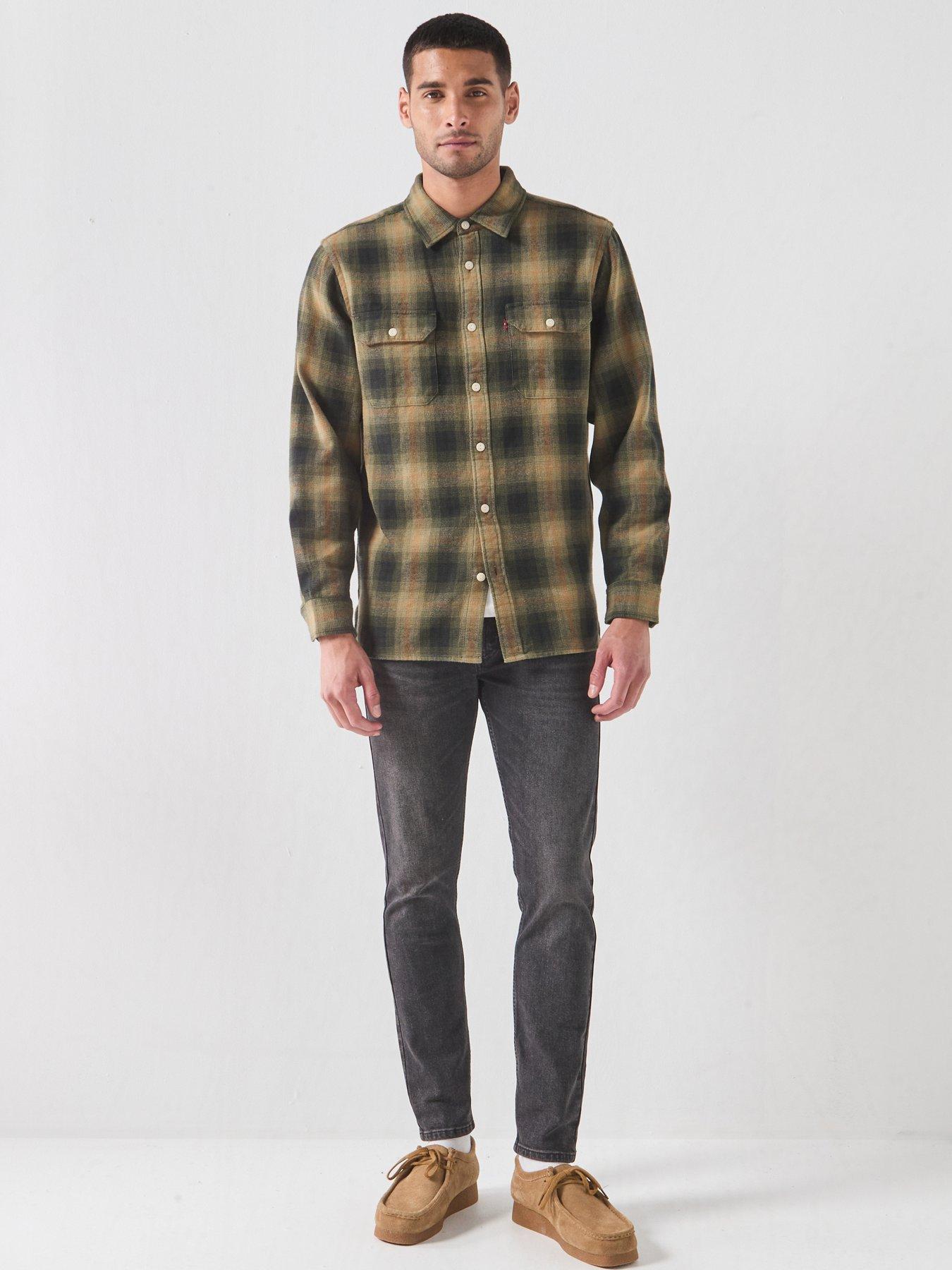 Image 3 of 6 of Levi's Jackson Worker Cotton Flannel Overshirt - Multi