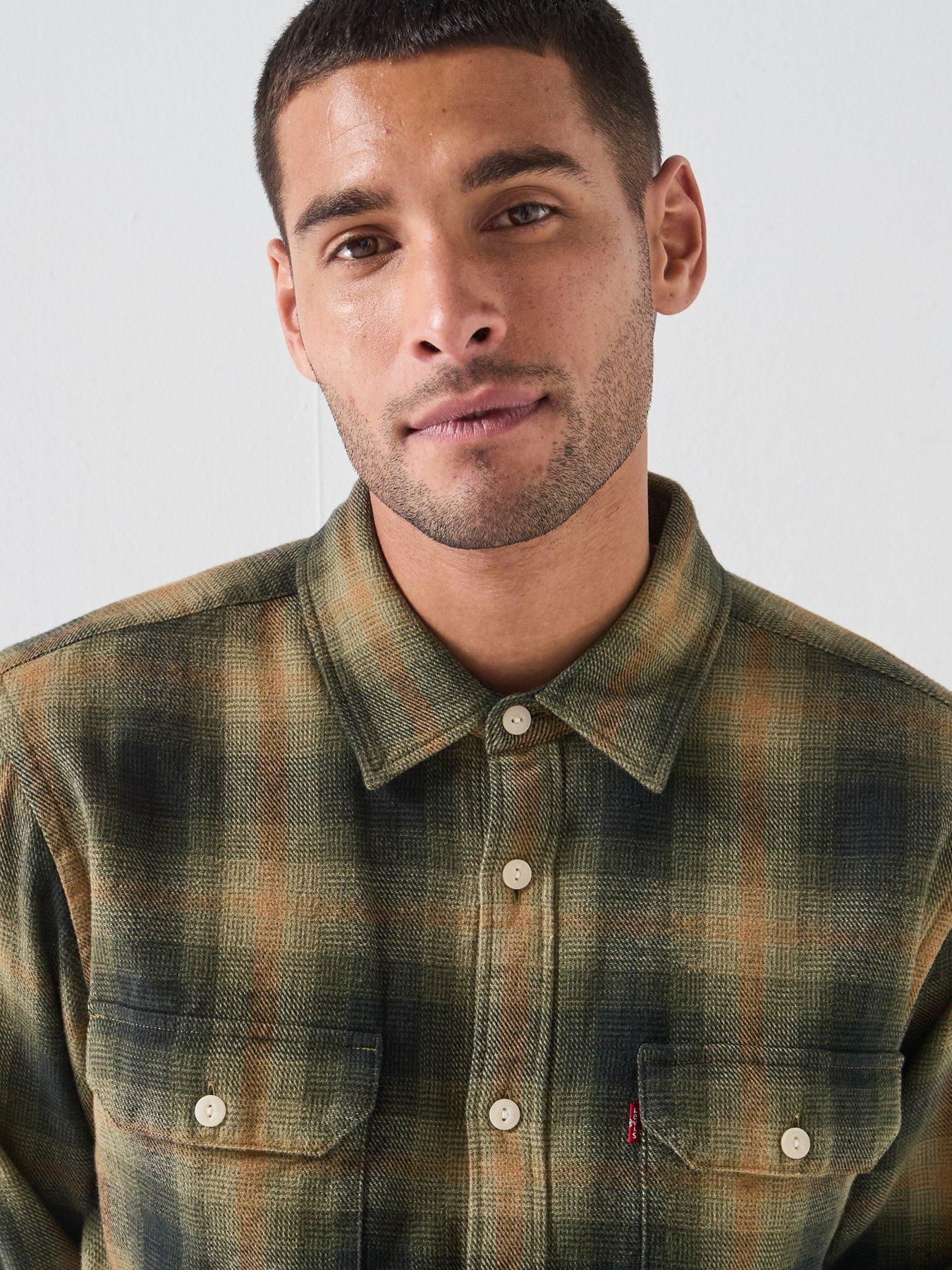 Image 6 of 6 of Levi's Jackson Worker Cotton Flannel Overshirt - Multi