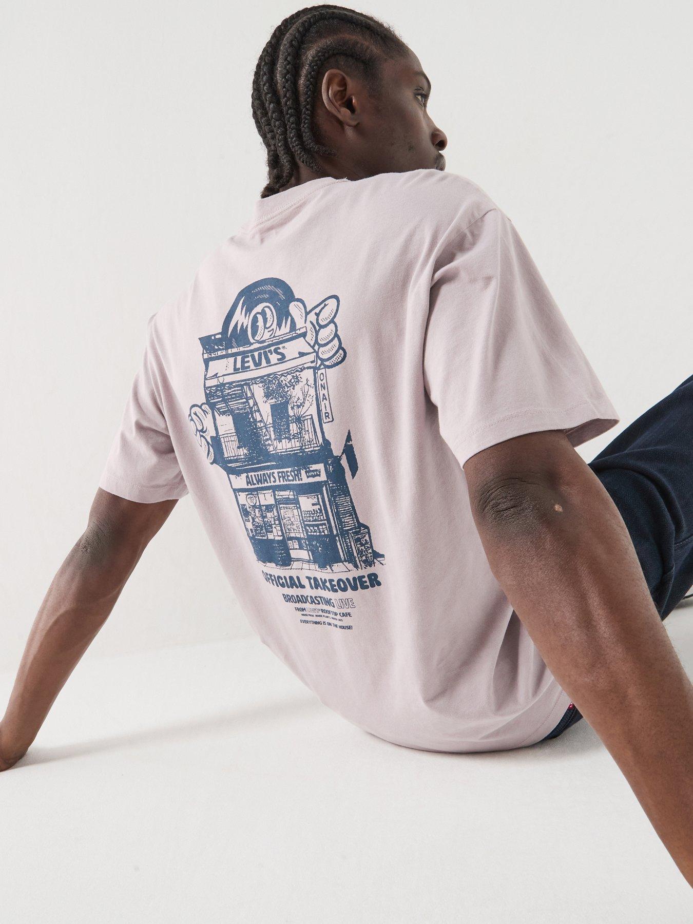 Levis Men' Grey Music City Prn Sn64 in Size S, Sports Direct - Image 3