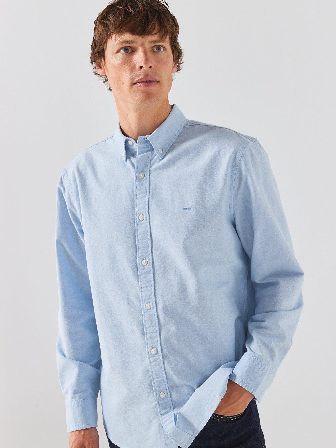 Image 4 of 6 of Levi's Authentic Button Down Long Sleeve Shirt - Light Blue