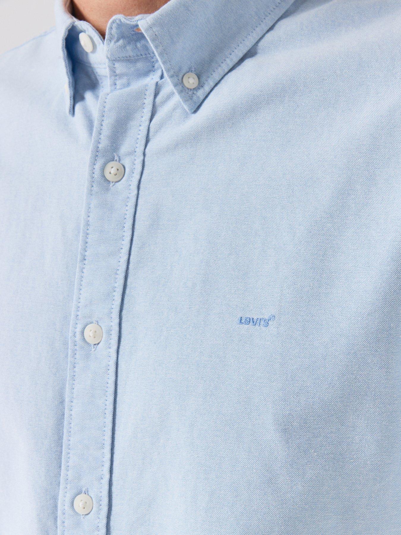Image 5 of 6 of Levi's Authentic Button Down Long Sleeve Shirt - Light Blue