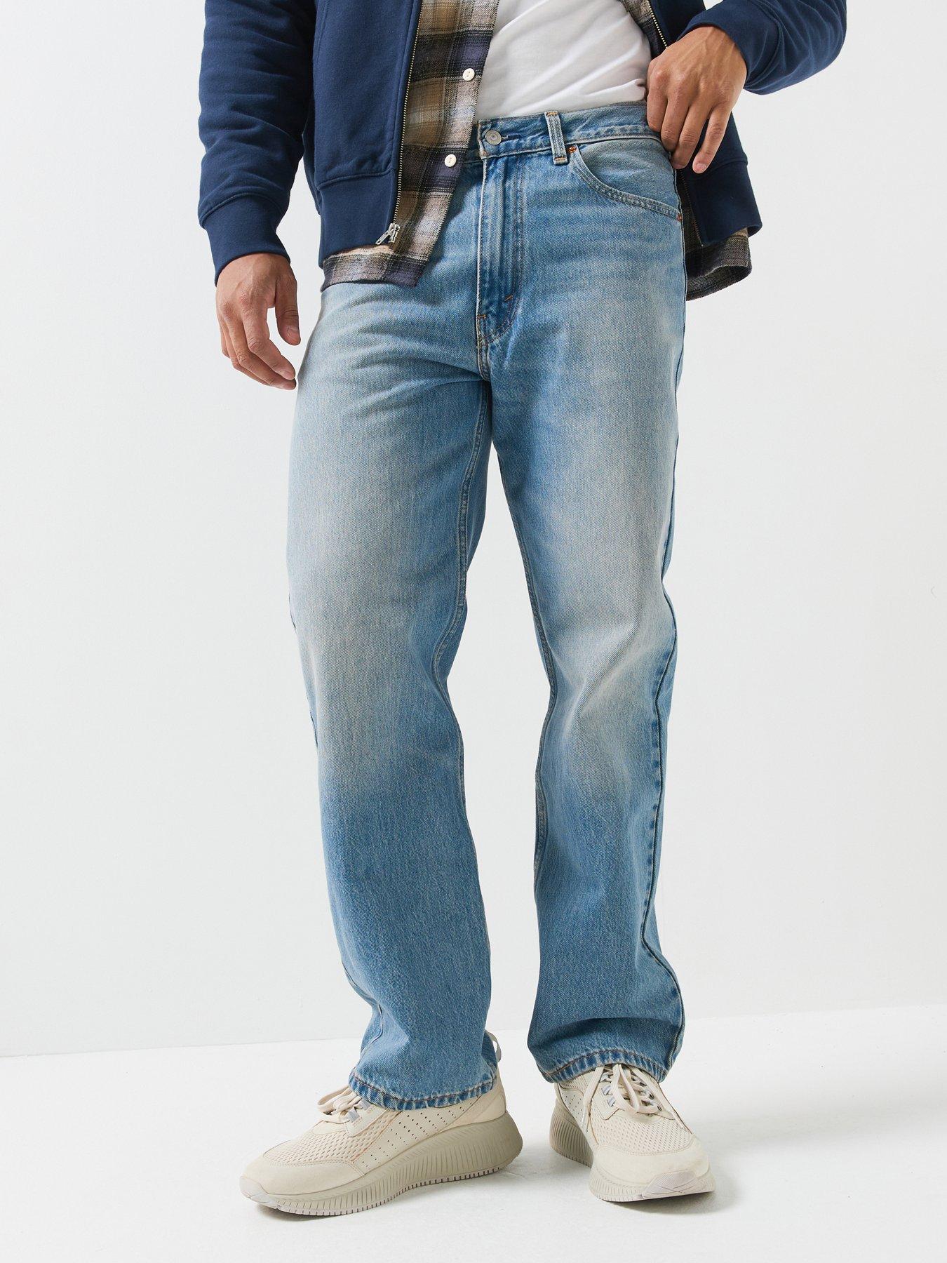 Levis 565 Relaxed Straight Leg Jeans for Men in Blue, Size 34R - Image 2