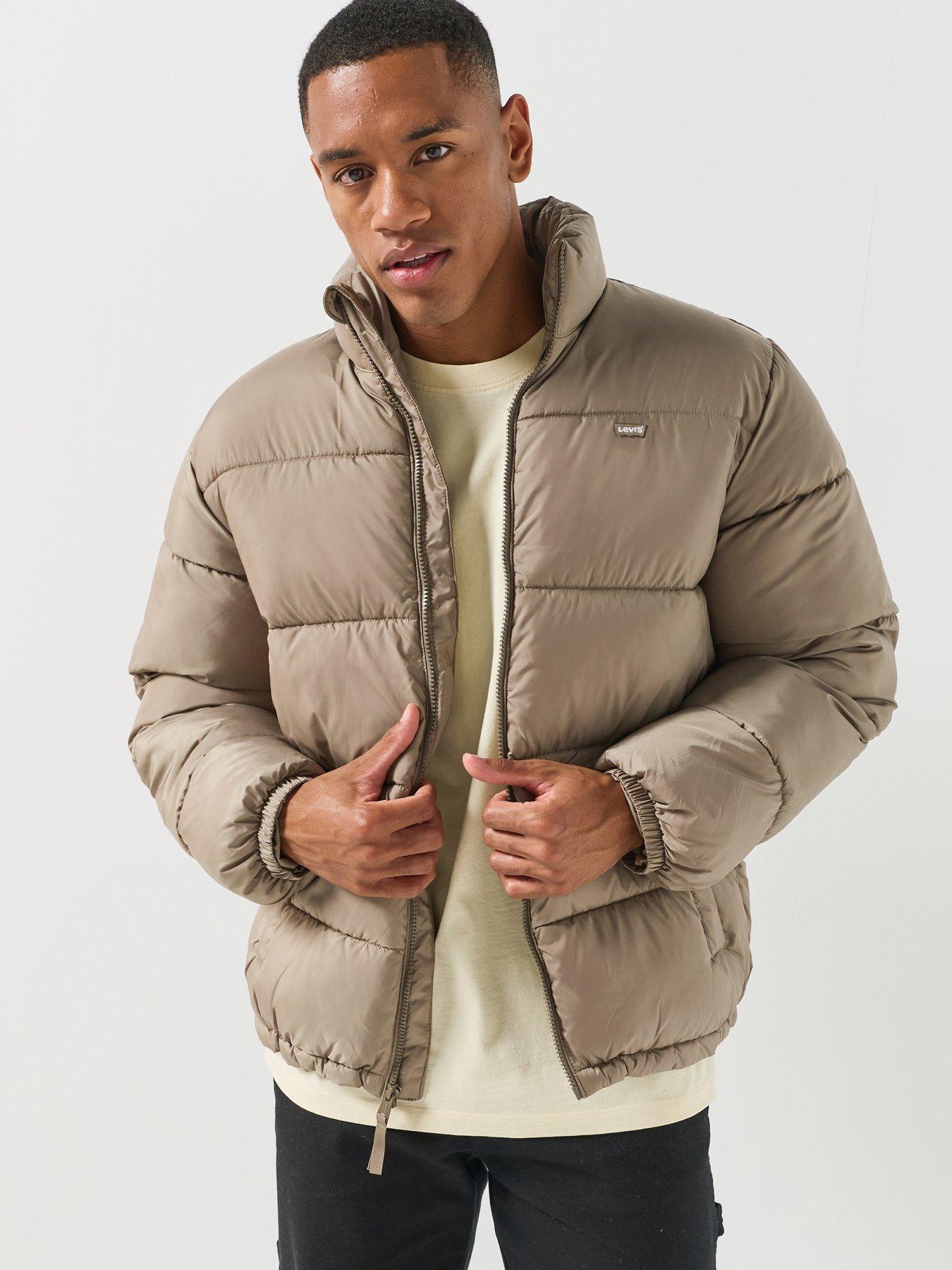 Image 1 of 6 of Levi's Mens Piedmont Short Padded Jacket - Beige