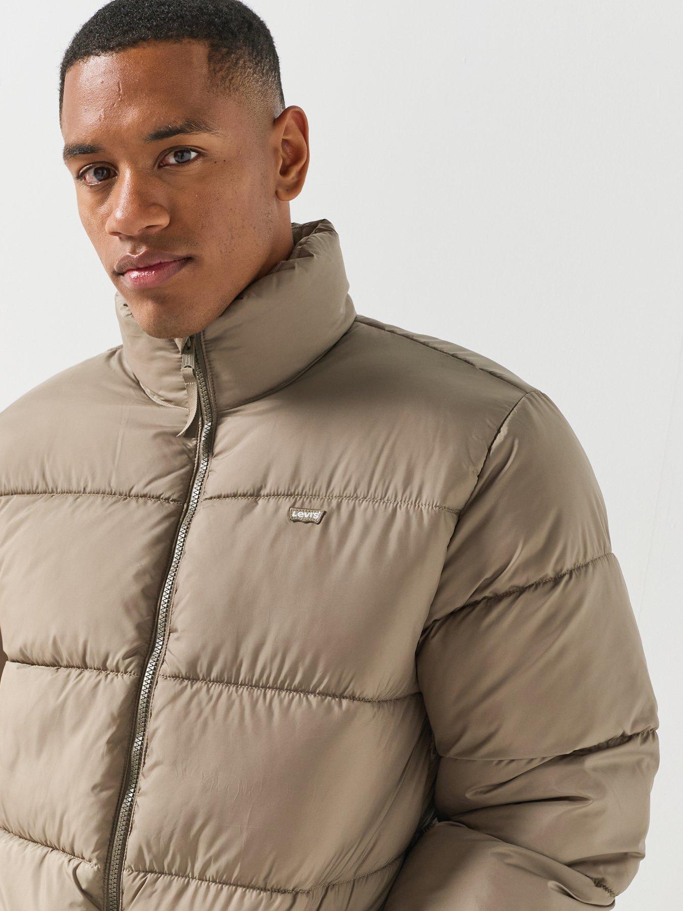 Image 5 of 6 of Levi's Mens Piedmont Short Padded Jacket - Beige