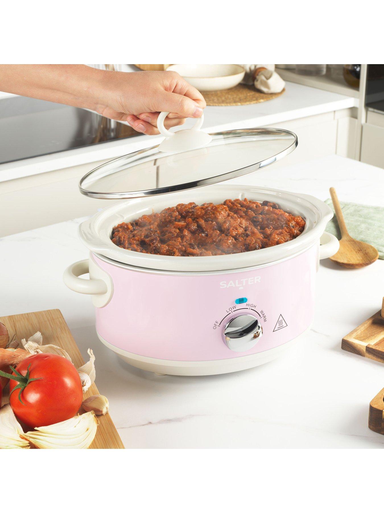 Salter Retro 3.5L Slow Cooker - Pink | Very