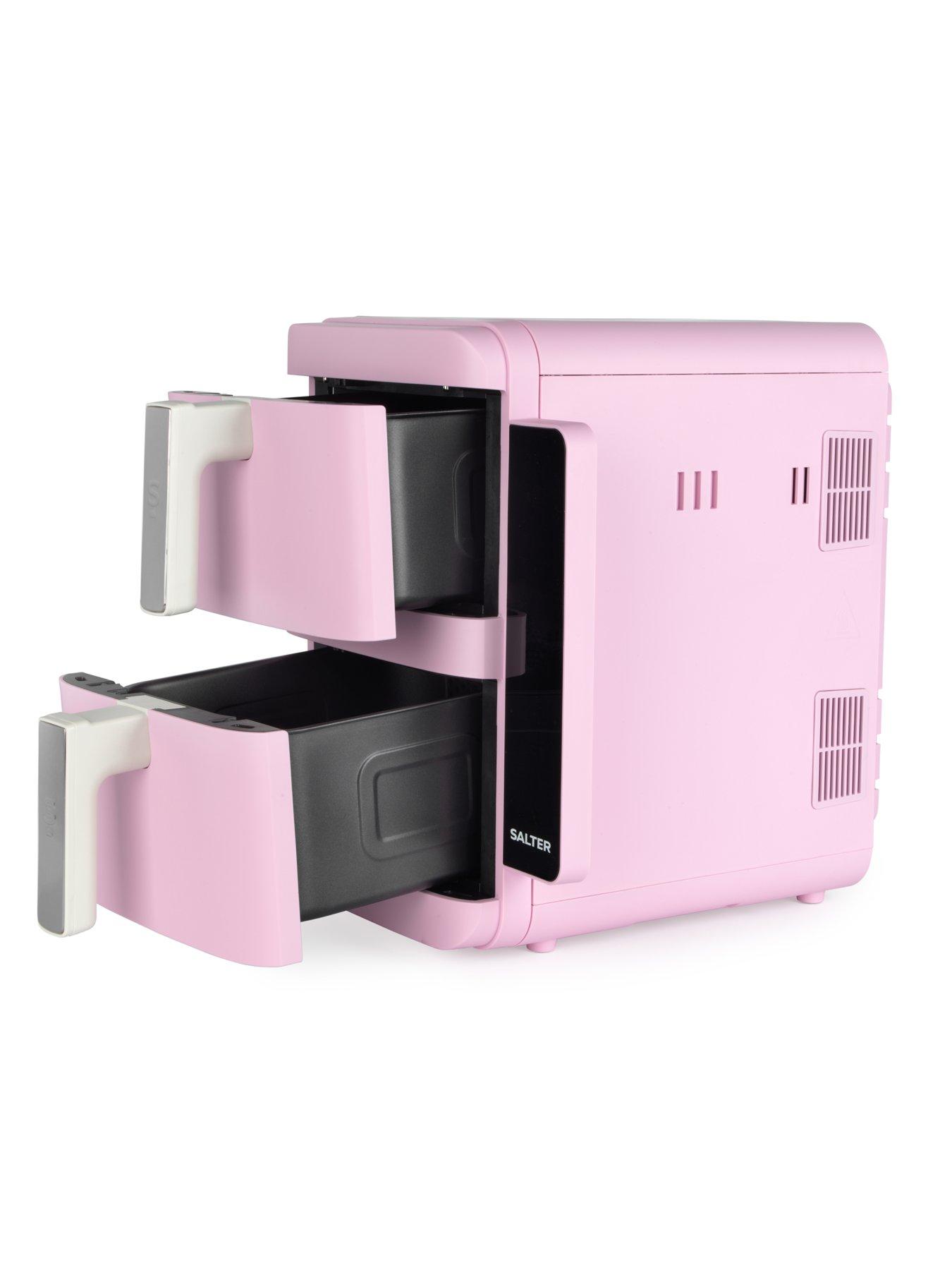 Image 6 of 6 of Salter Retro Verticook Ultra Dual Air Fryer - Pink