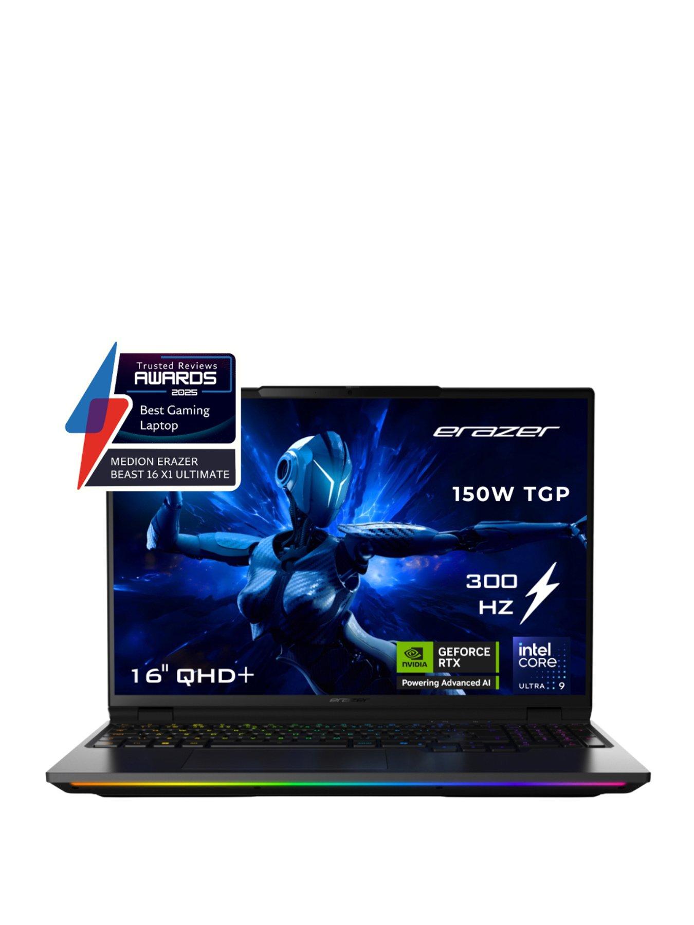 Medion Erazer Beast 16 X1 Ultimate Gaming Laptop - 16in QHD+ 300Hz, GeForce RTX 5080, Intel Core Ultra 9, 32GB RAM, 2TB SSD