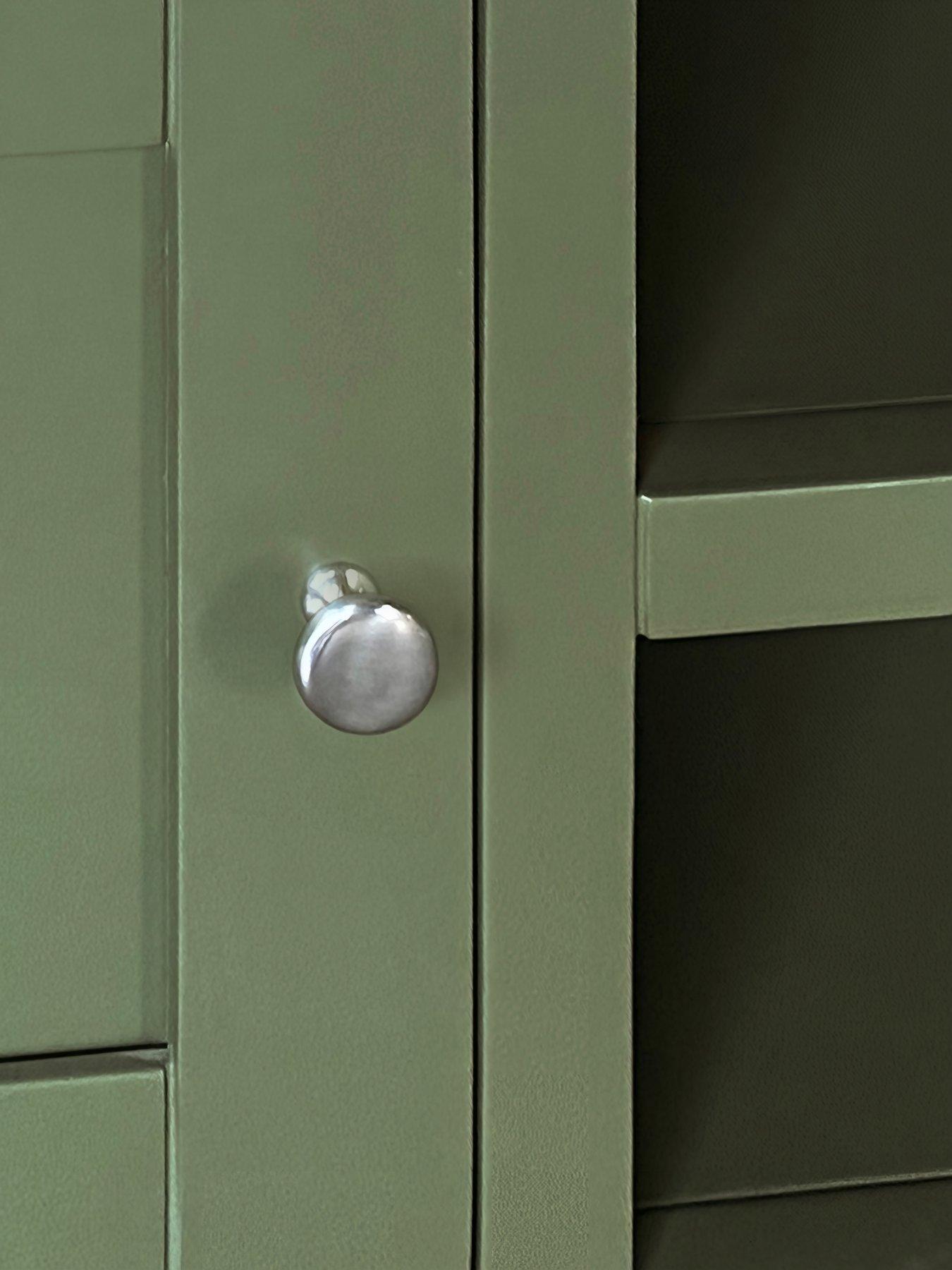 Image 4 of 6 of The Very Collection Hamilton Ready Assembled 2 Door TV Unit - fits up to 55 inch TV - contains Solid Wood - Green/Oak