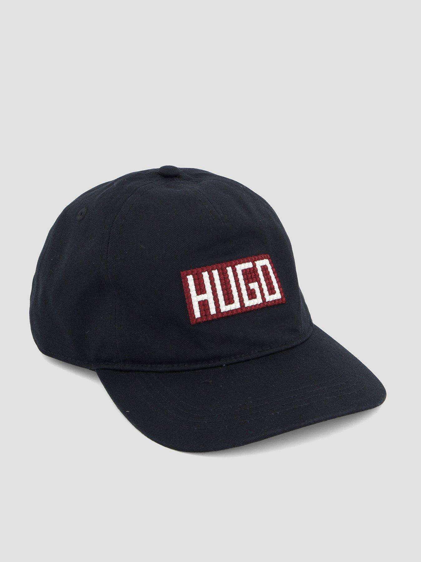 HUGO Moonstruck-Sl Block Logo Snapback Baseball Cap - Black