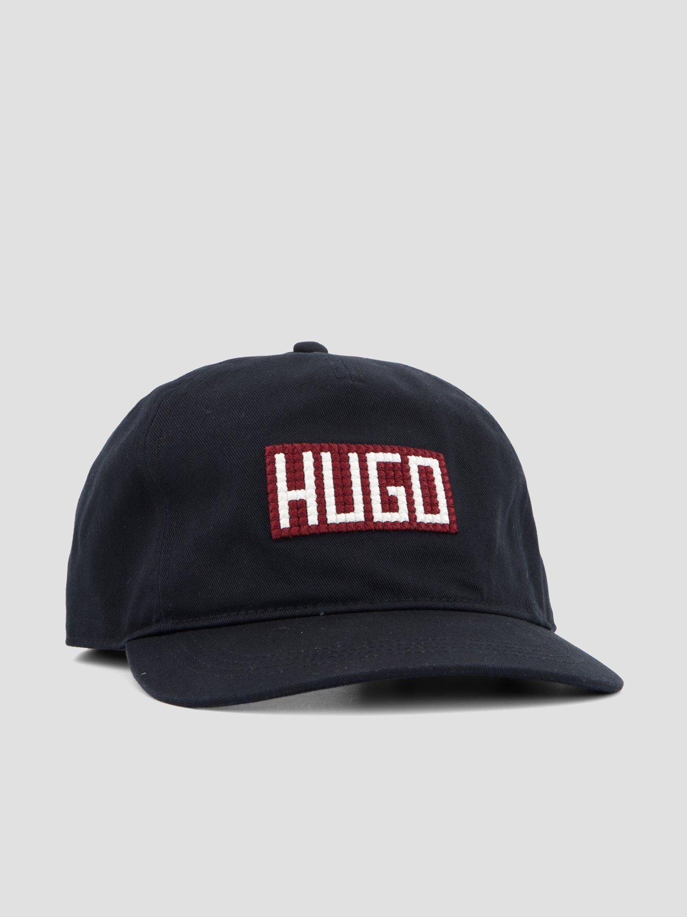 Image 3 of 4 of HUGO Moonstruck-Sl Block Logo Snapback Baseball Cap - Black