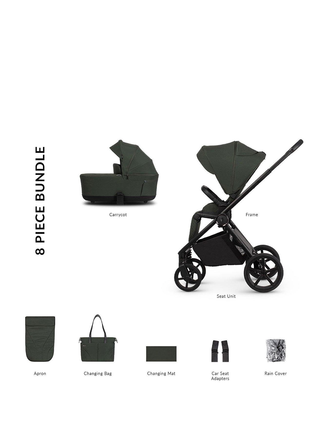 Venicci Claro 2 - 2in1 Pushchair Bundle Inc. Adapters - Forest