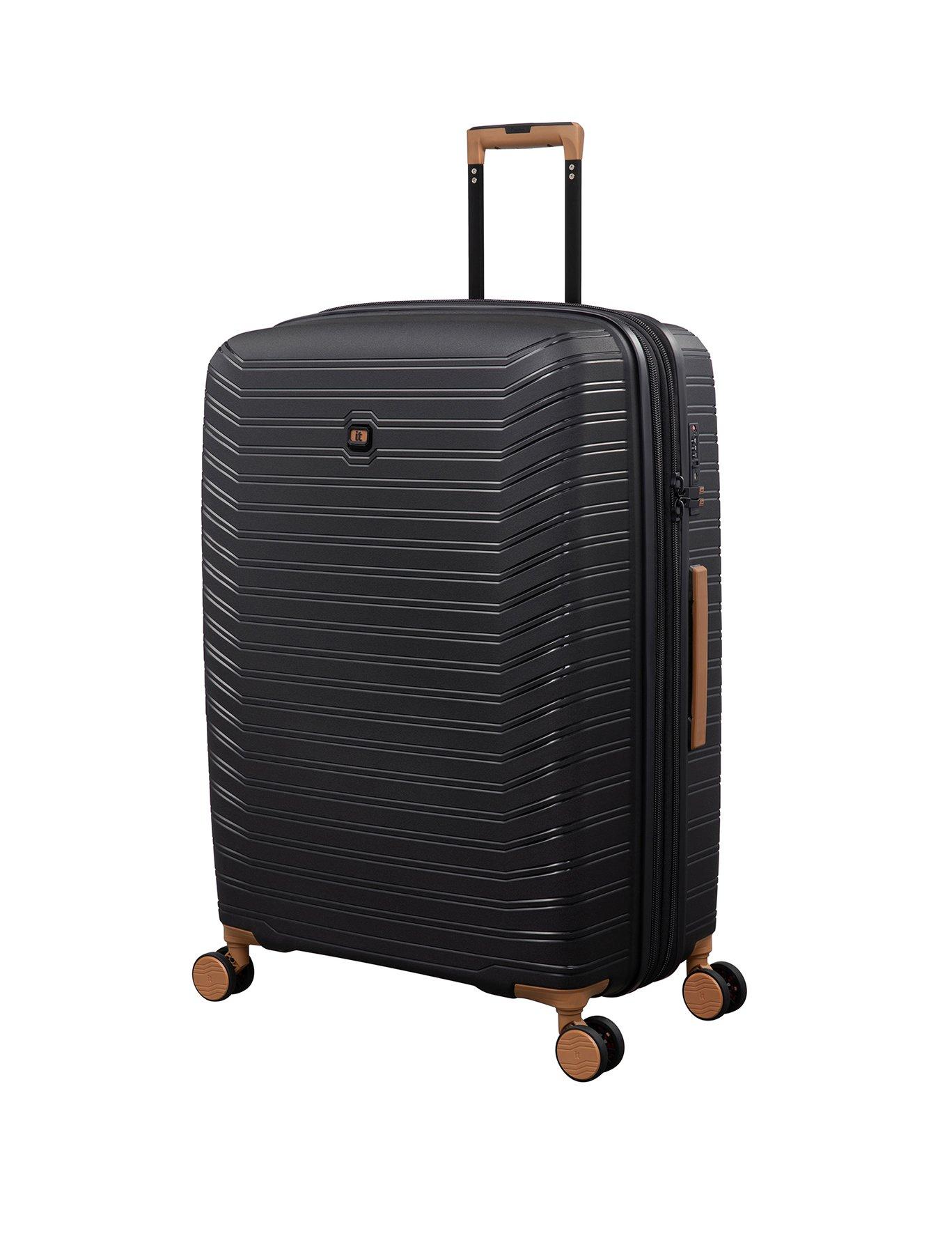It Luggage Continuous Black Large Suitcase