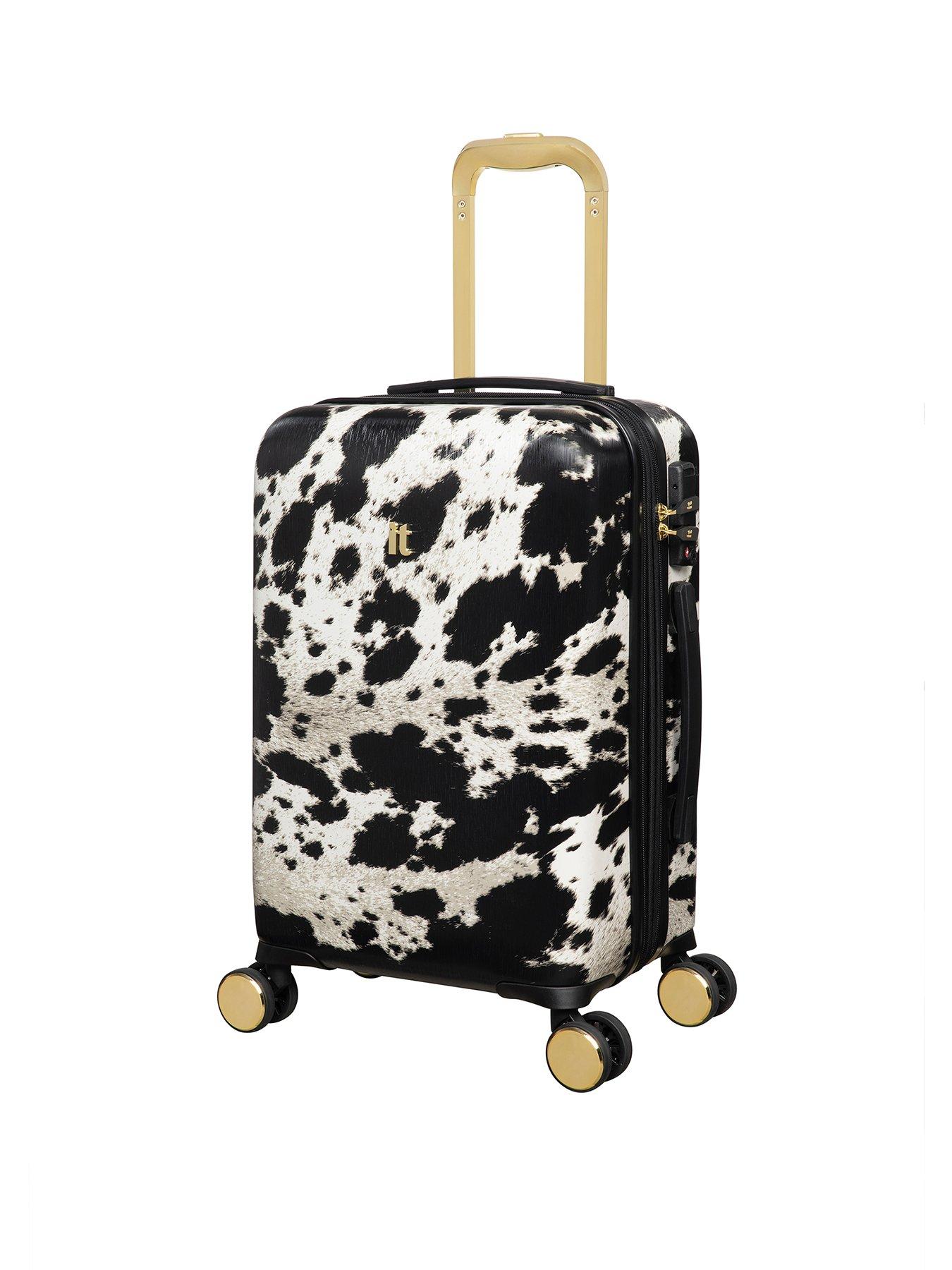 it Luggage Sheen Textured Cow Cabin Suitcase