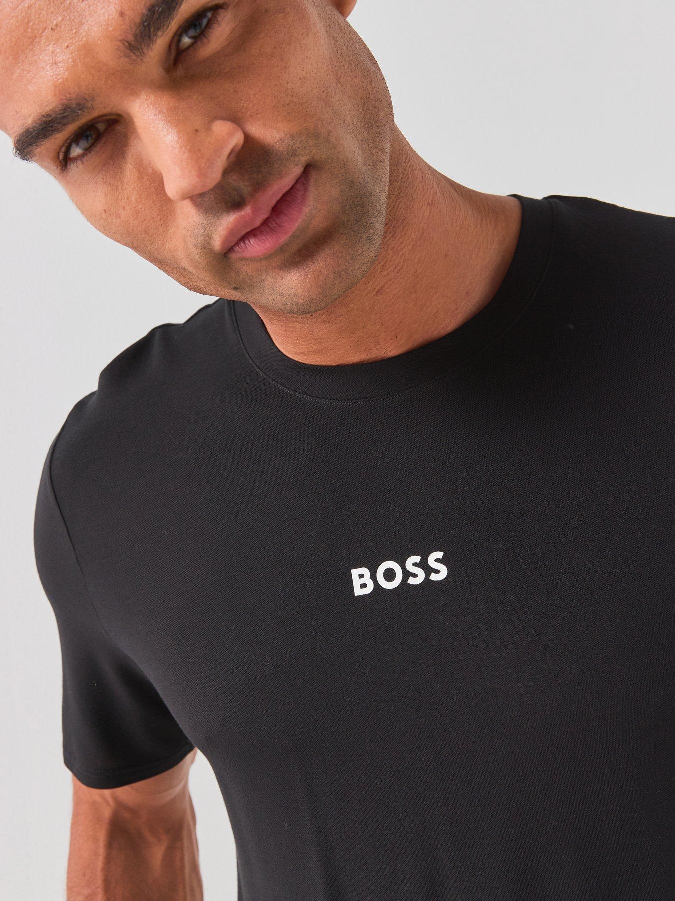 Image 6 of 6 of BOSS Bodywear Piqu&egrave; Short Pyjama Set - Black