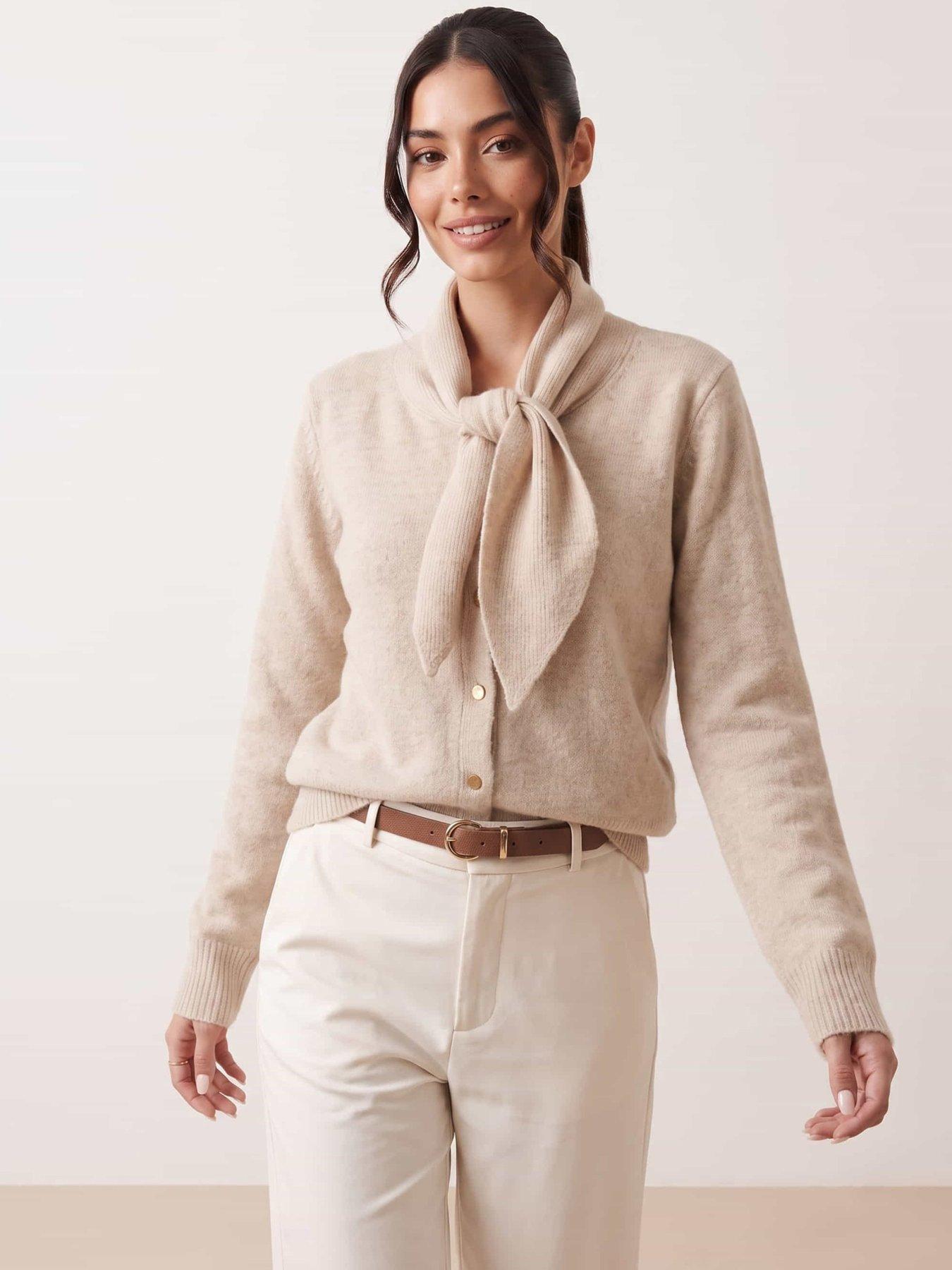 Image 2 of 4 of Style Cheat Scarf Tie Cardigan