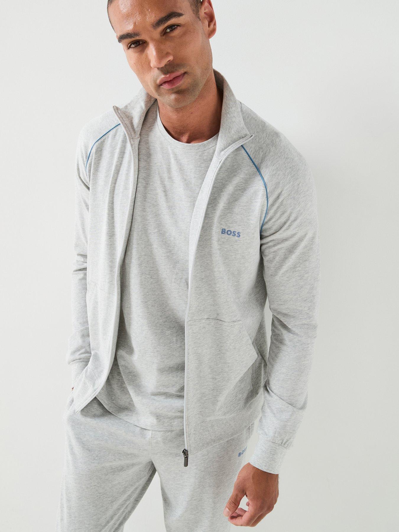 BOSS Mix  &  Match Loungewear Track Top - Light Grey