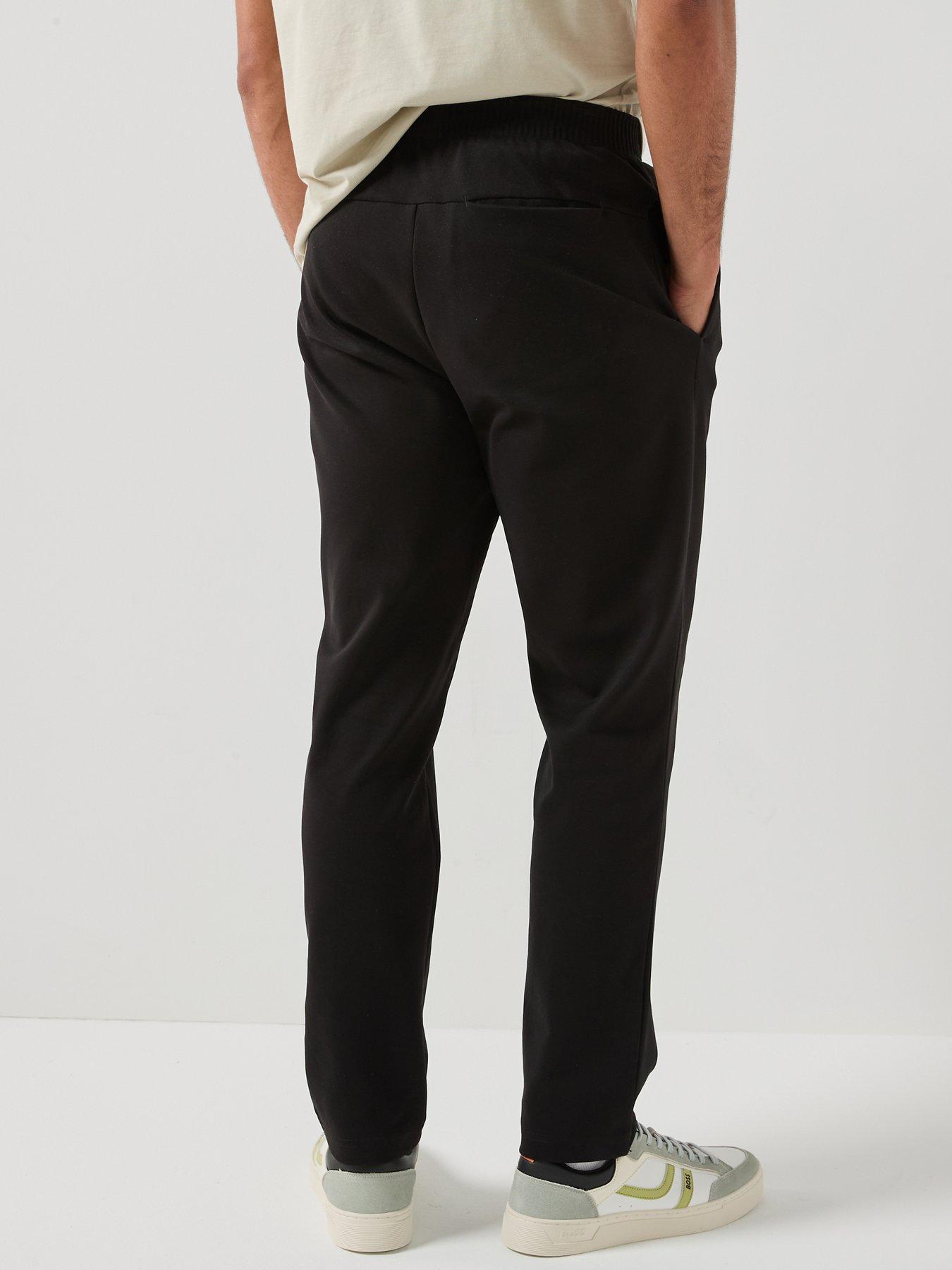 Image 2 of 4 of BOSS Tapered Pleated Joggers - Black