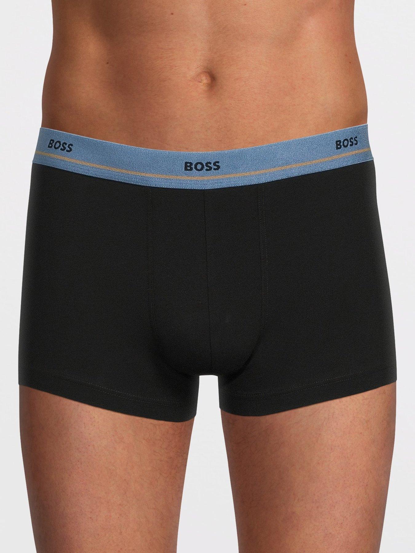 Image 2 of 3 of BOSS 5 Pack Essential Waistband Trunks - Black