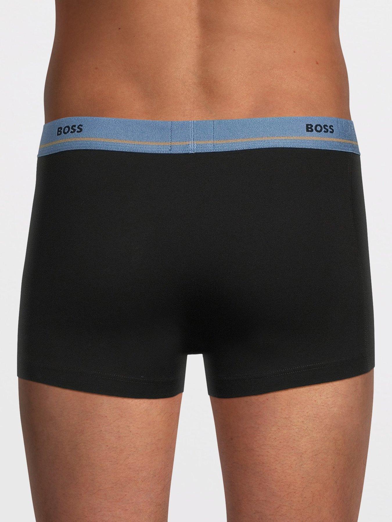 Image 3 of 3 of BOSS 5 Pack Essential Waistband Trunks - Black