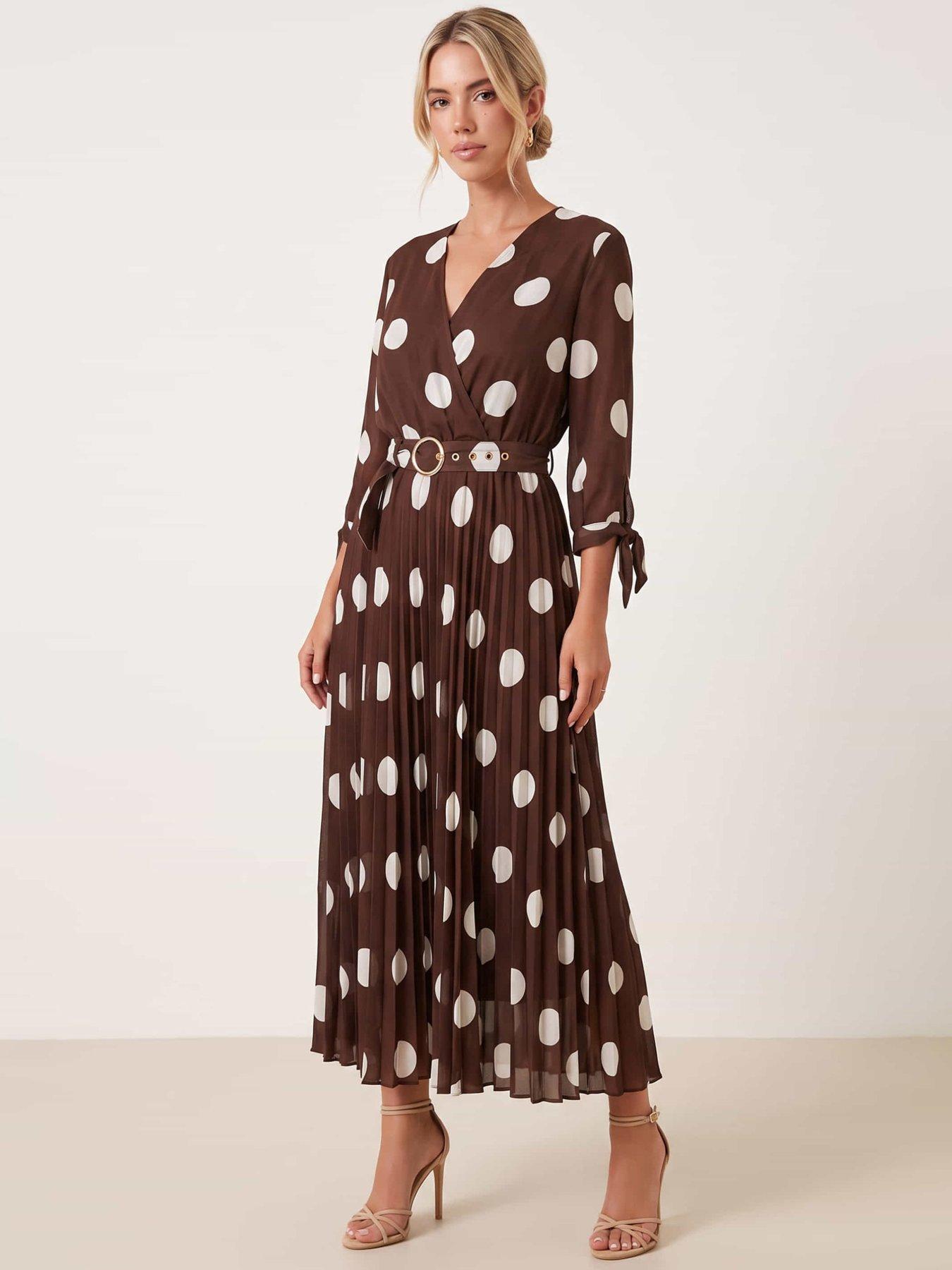 Image 2 of 4 of Style Cheat Spot Pleat Dress