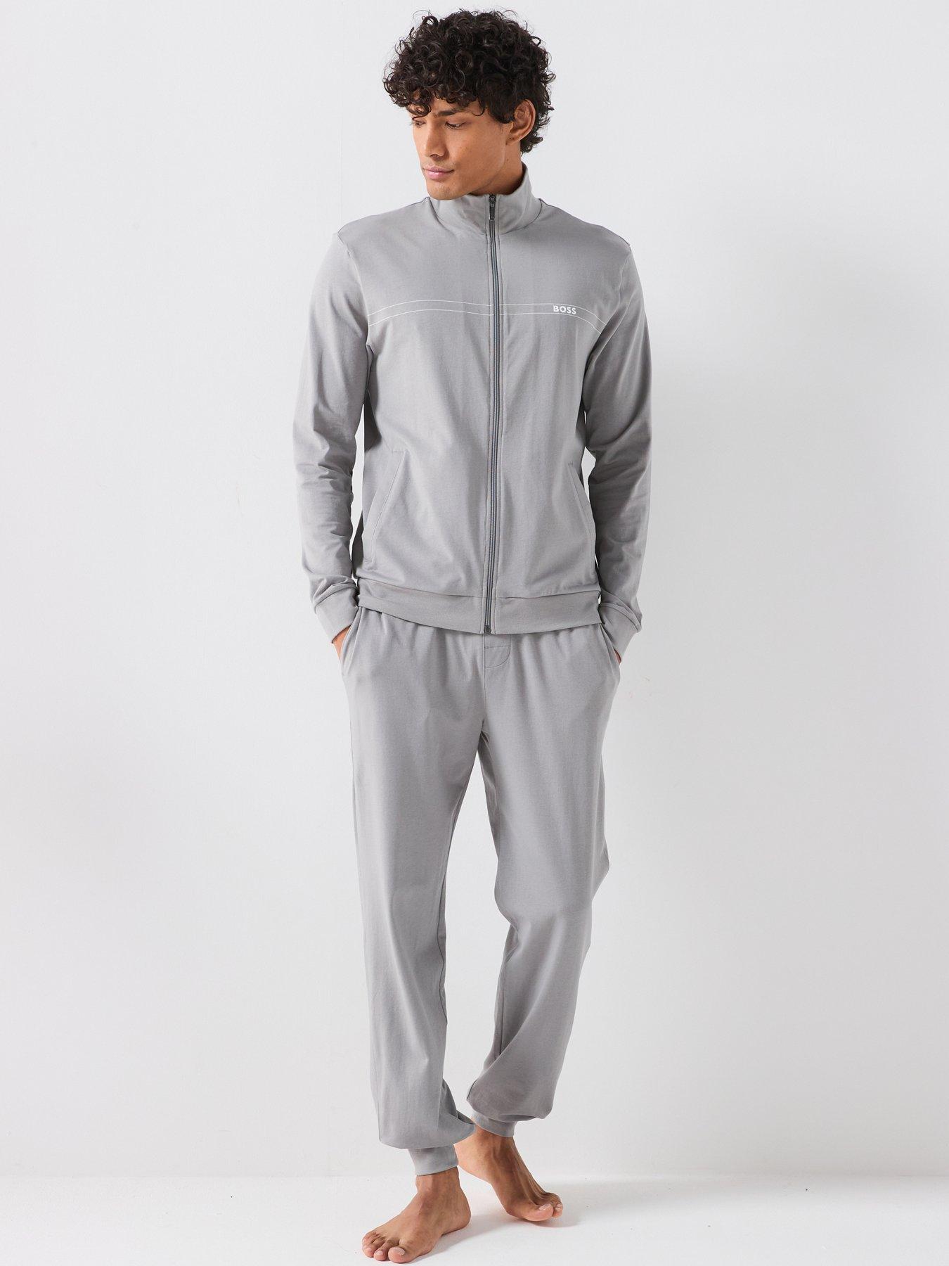 BOSS Bodywear Pyjama Set, Grey, Size Xl, Men