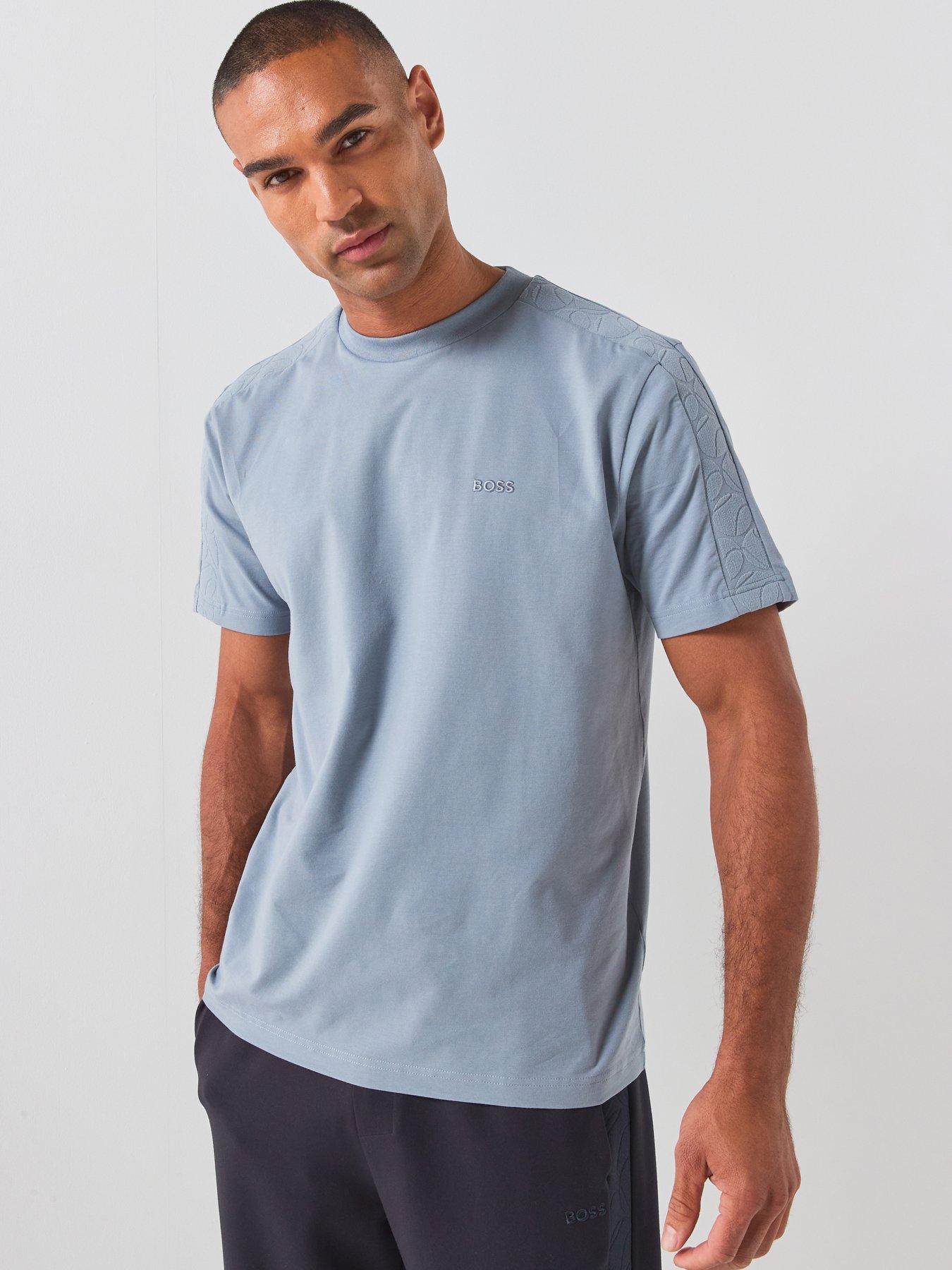 BOSS Boss Ts_union Tape Tennis Ball Tape T-shirt - Grey
