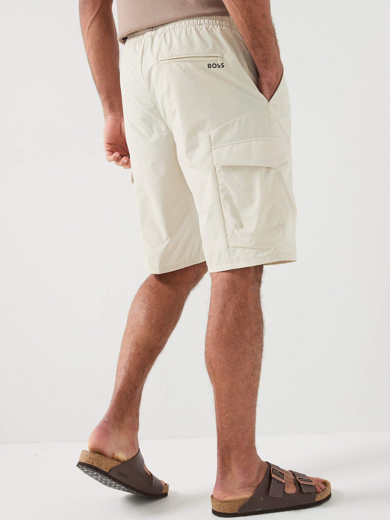 Image 2 of 6 of BOSS Urbanex Cargo Shorts - Light Beige