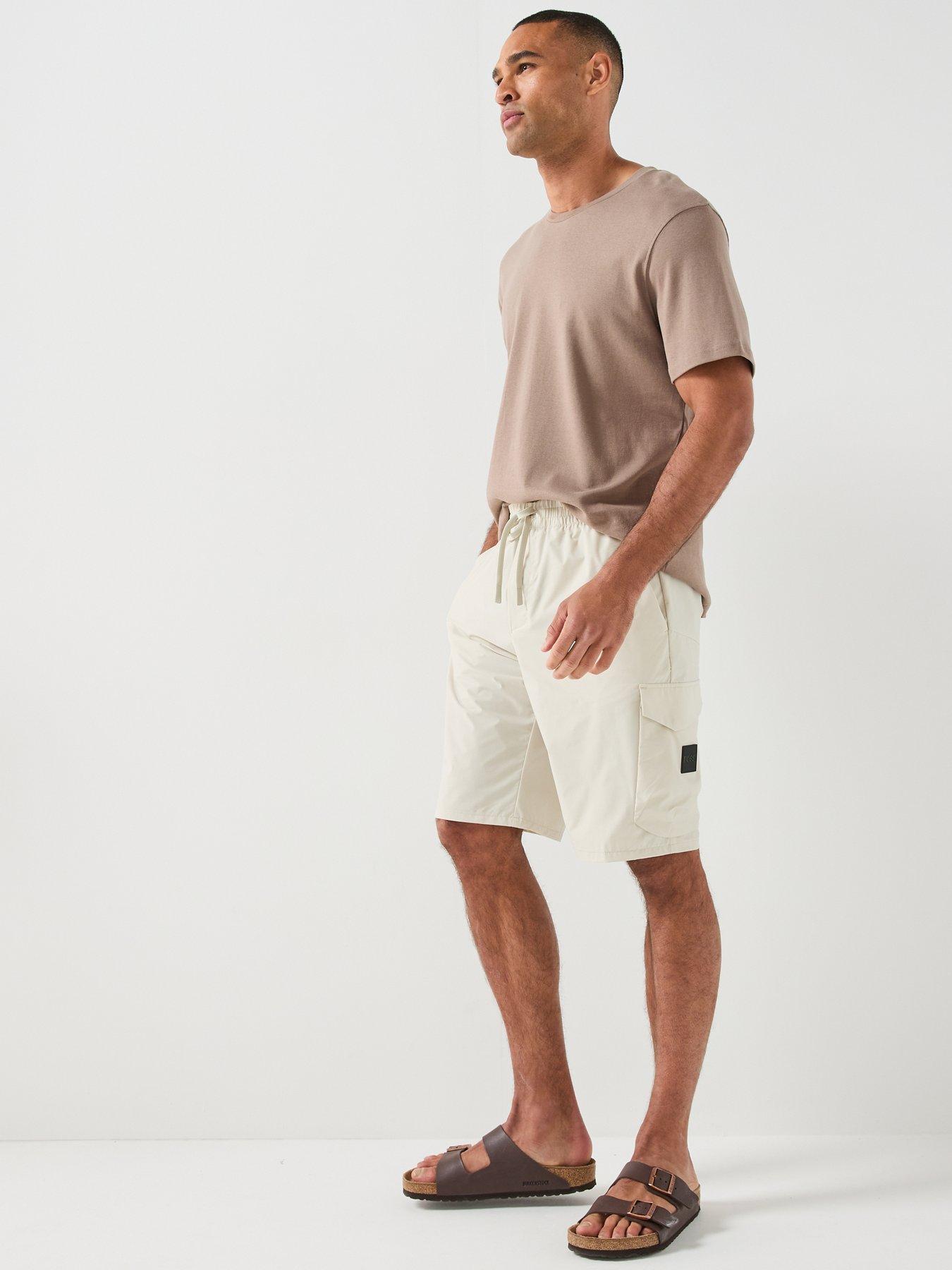 Image 3 of 6 of BOSS Urbanex Cargo Shorts - Light Beige