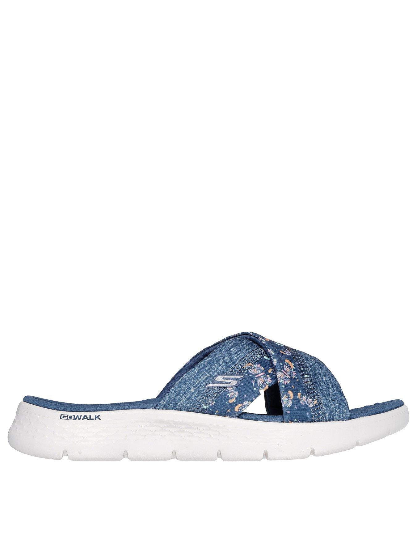 Skechers Go Walk Flex Sandal, Navy, Size 6, Women