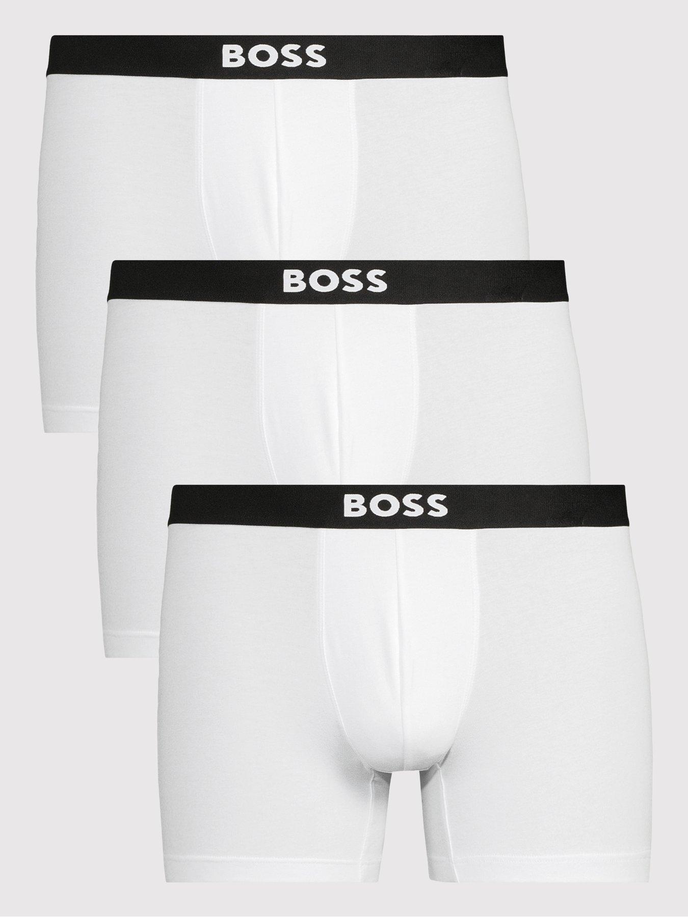 BOSS 3 Pack Power Trunks, Black, Size L, Men