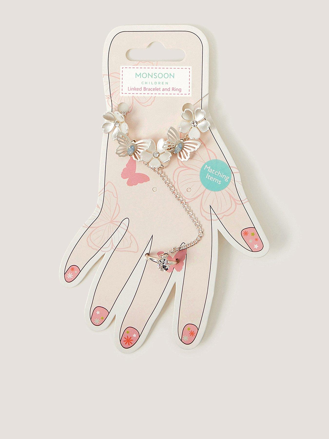 Monsoon Girls Bridesmaid Linked Bracelet Set