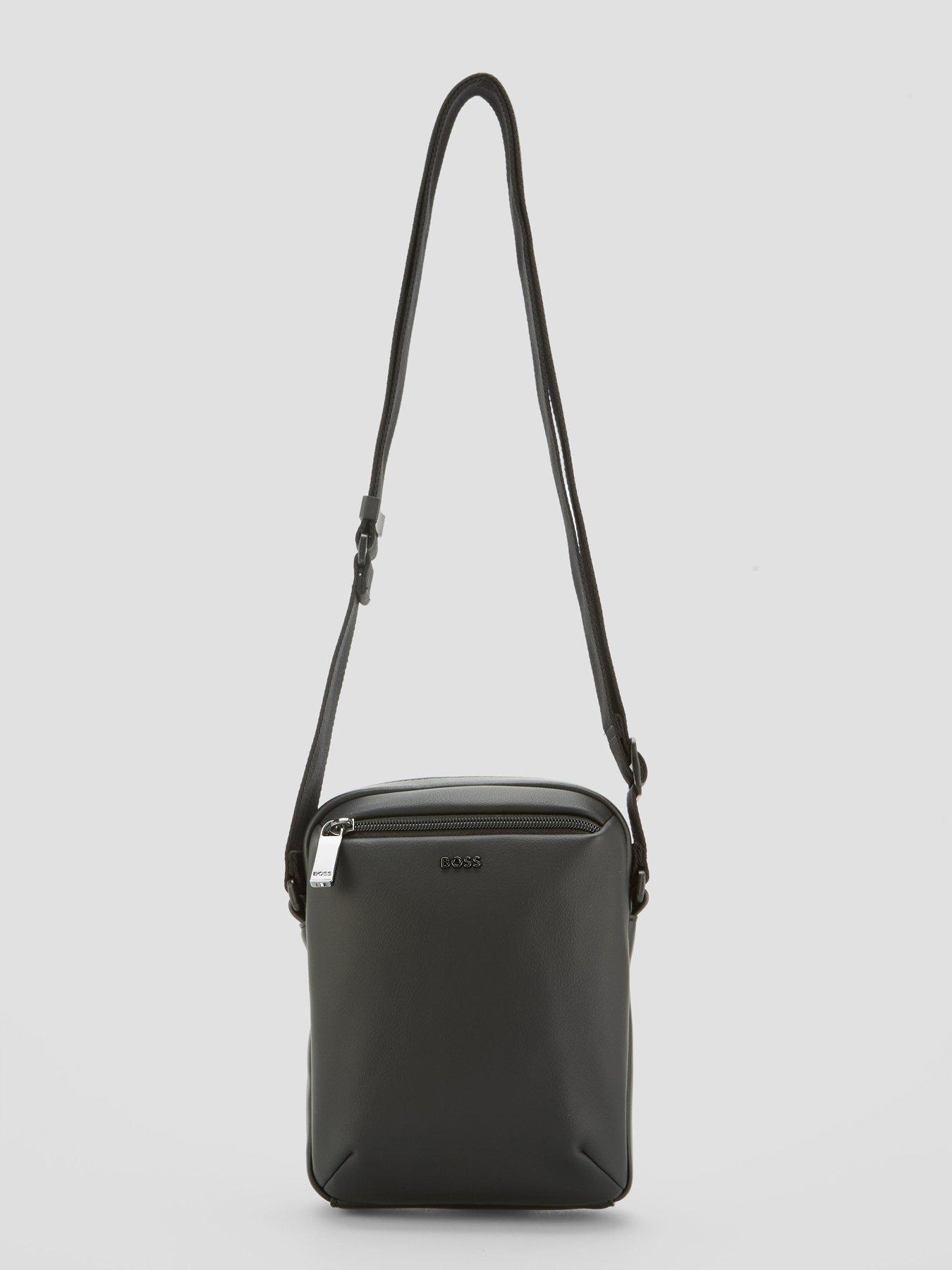 Image 2 of 6 of BOSS Jace_Ns Zip Pu Crossbody Bag - Black