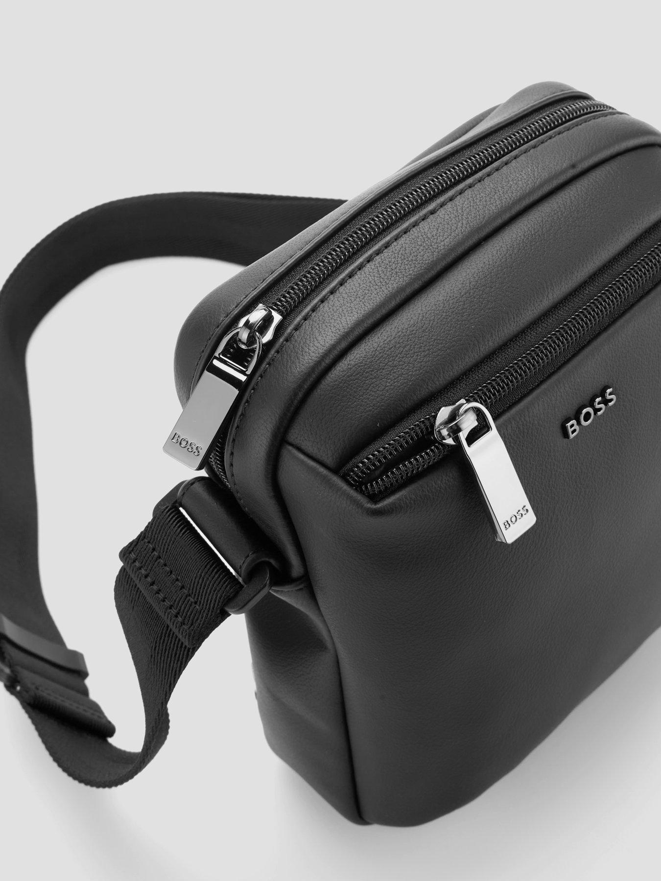 Image 3 of 6 of BOSS Jace_Ns Zip Pu Crossbody Bag - Black