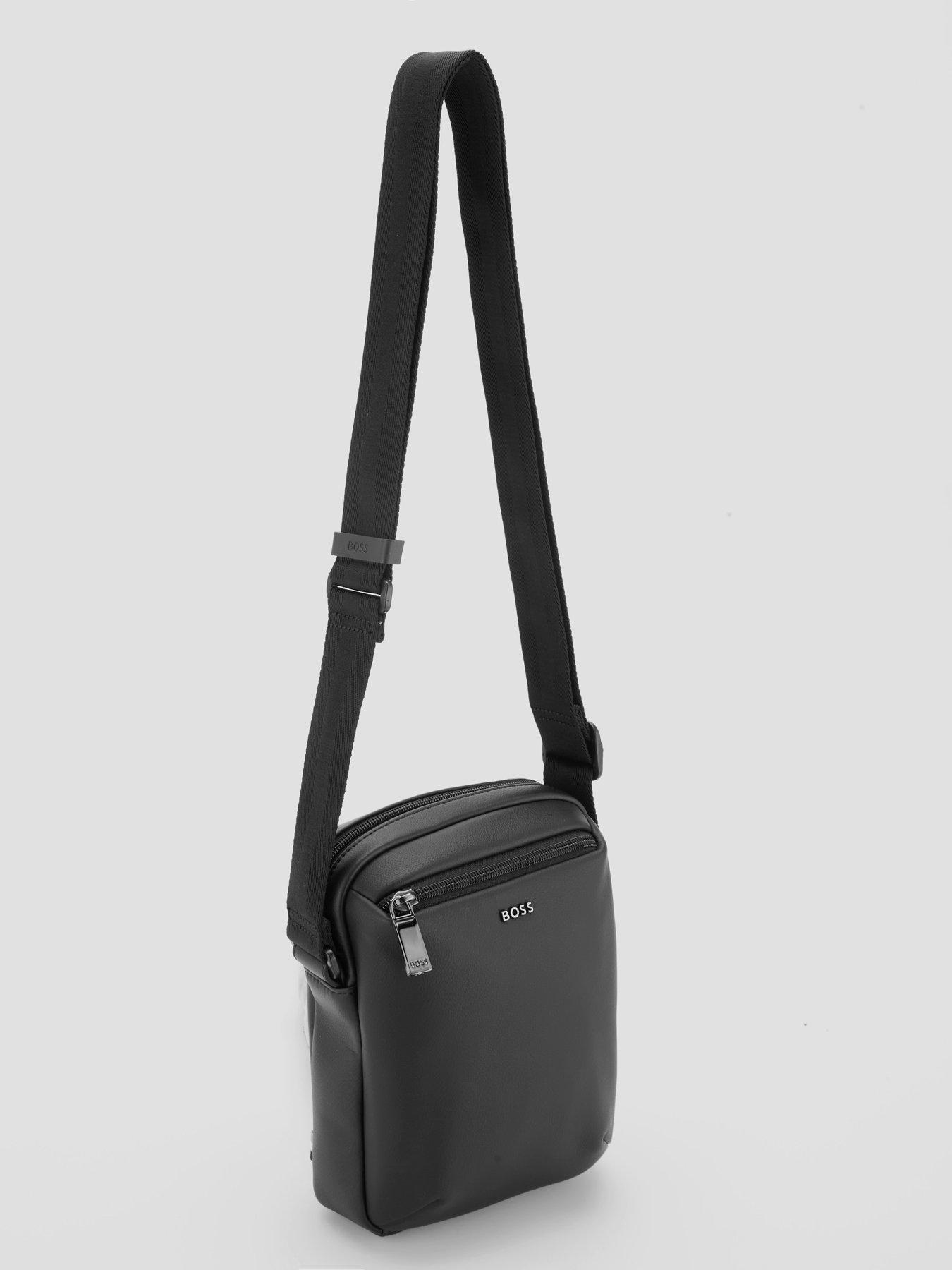 Image 4 of 6 of BOSS Jace_Ns Zip Pu Crossbody Bag - Black
